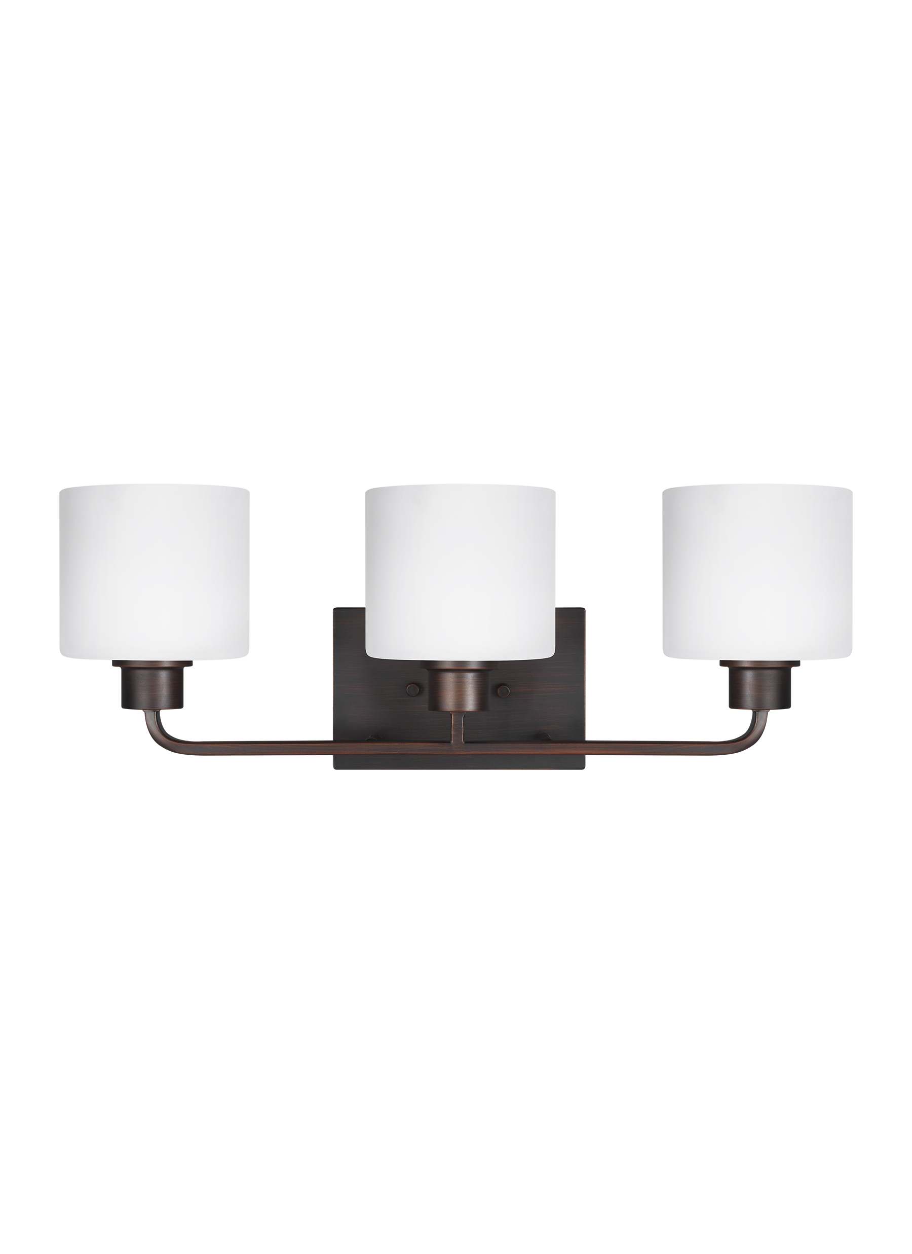 Generation Lighting 4428803-710 Canfield 23.13-in 3 -Light Brown Transitional Vanity light