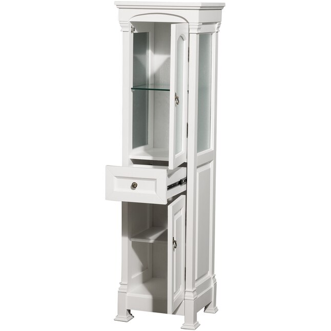 Andover 18 in. W x 65 in. H x 16 in. D Bathroom Linen Storage Cabinet in White Andover 18 in. W x 65 in. H x 16 in. D Bathroom Linen Storage Cabinet in White