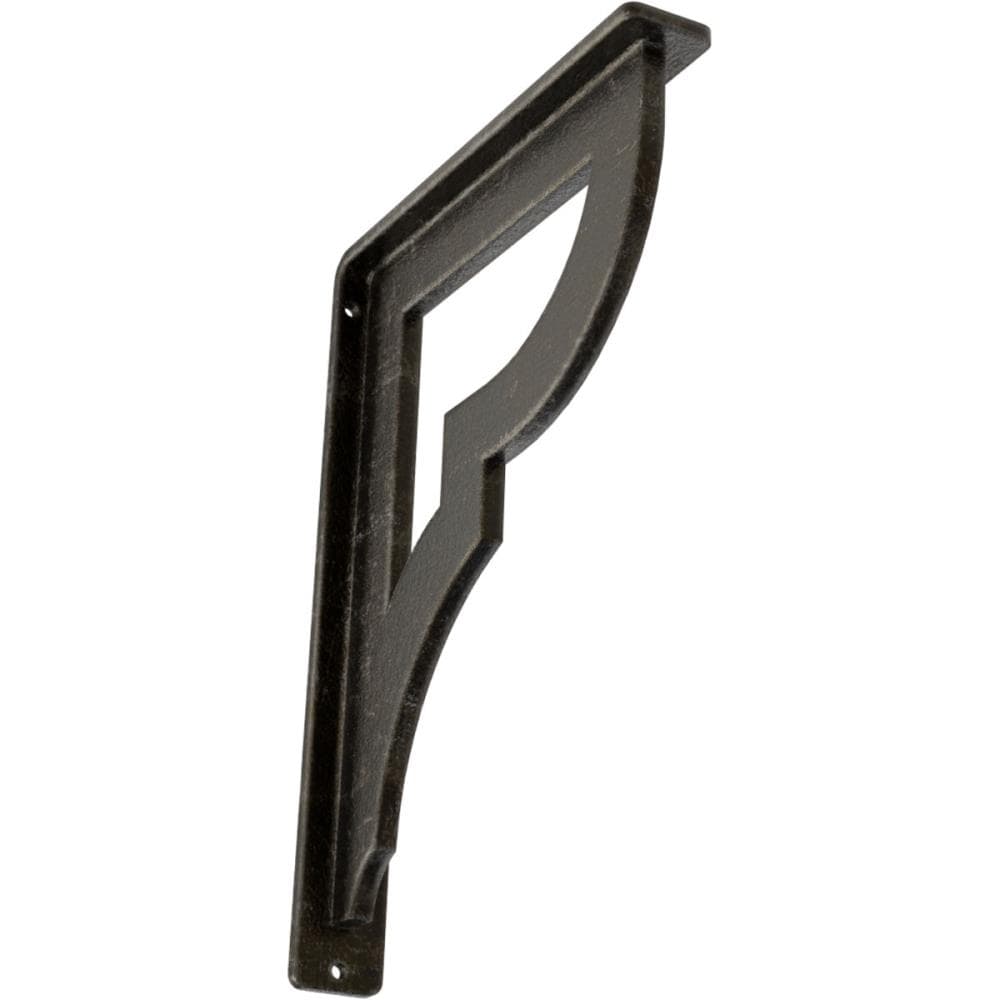 Ekena Millwork BKTM01X07X10SBRAWS Bradford 7.5-in x 1.5-in x 10-in Gray Wrought iron Mounting bracket