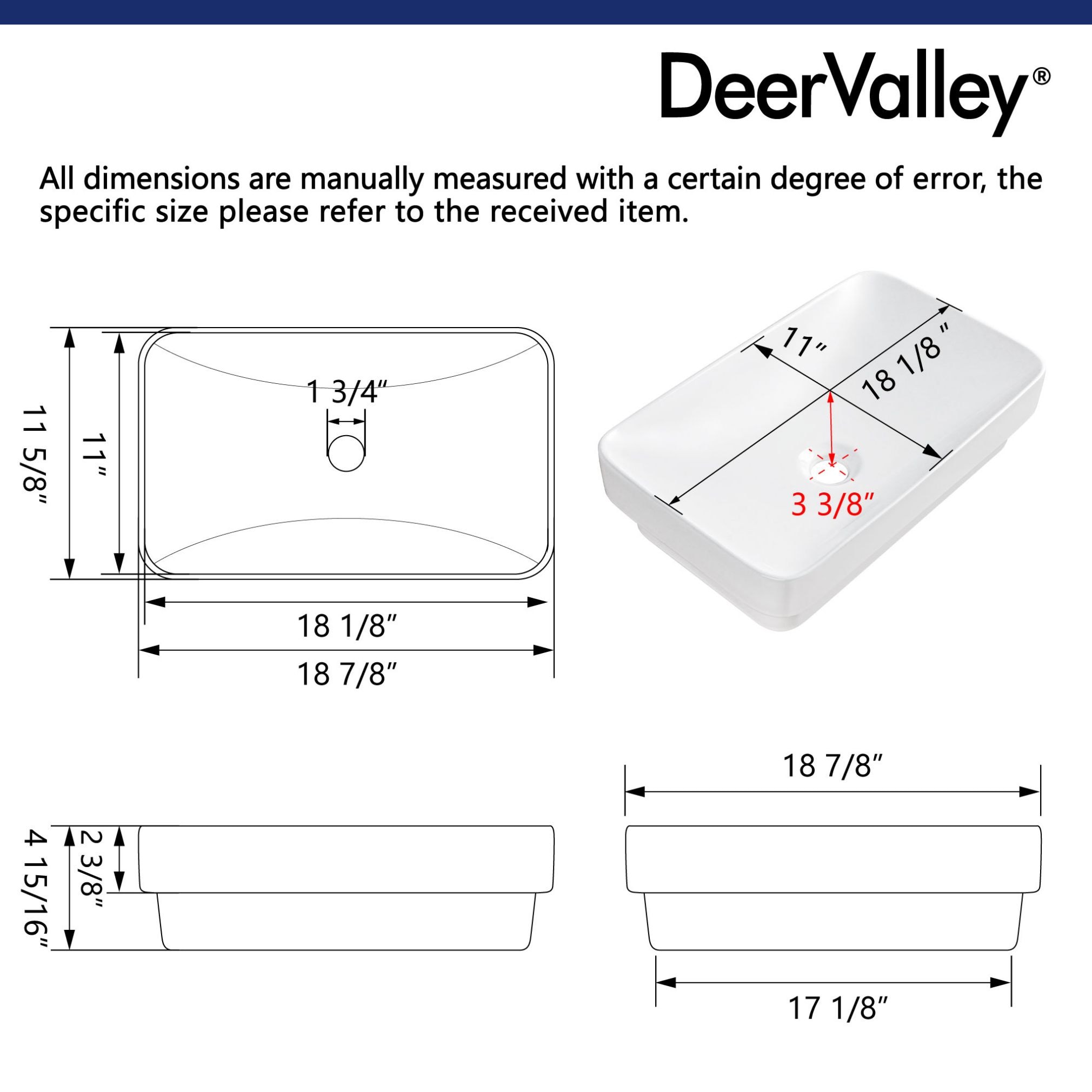 DeerValley DV-1V0047 Bath-Sink - View #10