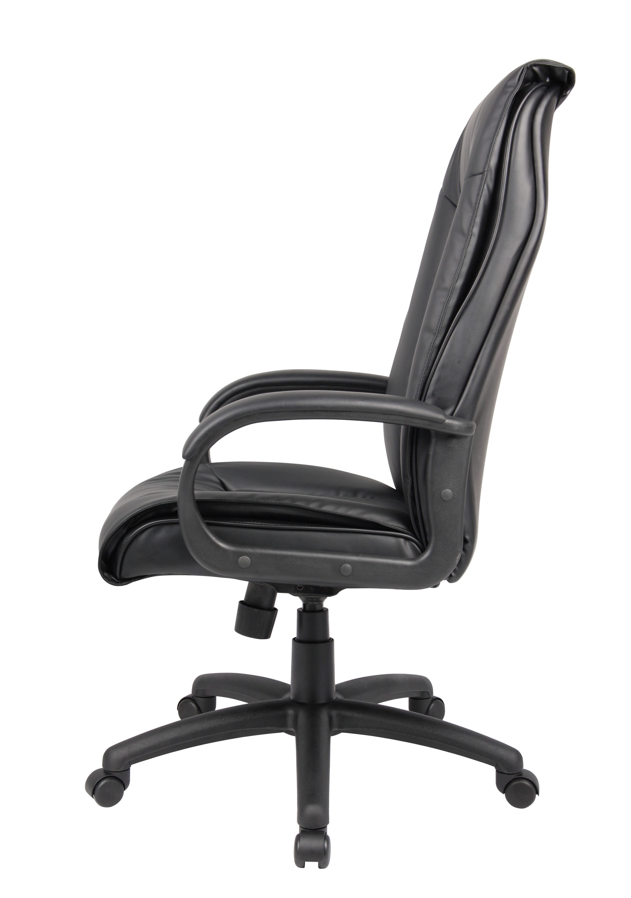 Black Leather High Back Ergonomic Executive Swivel Chair