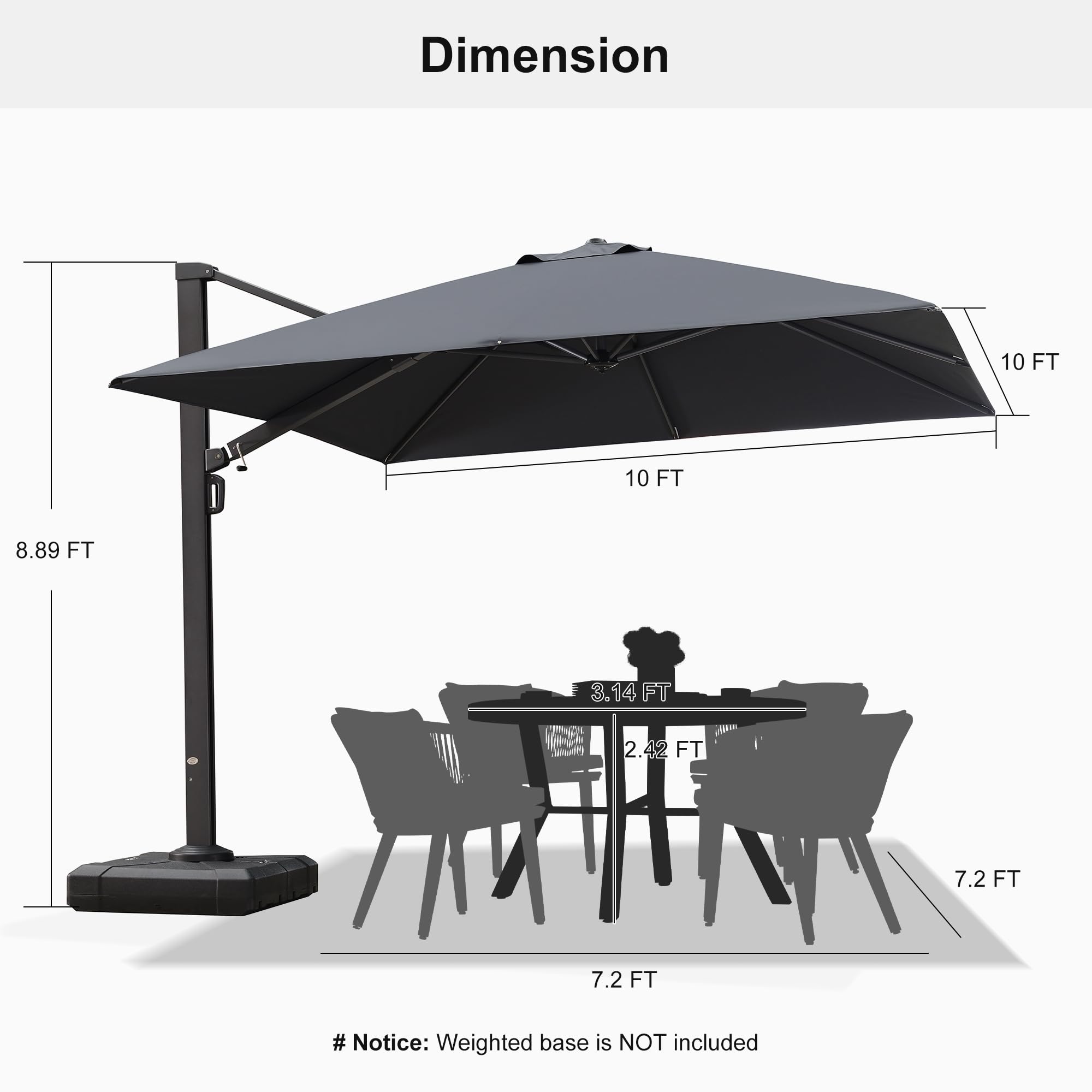 PURPLE LEAF LS04CHS10-GY Umbrellas-2 - View #10