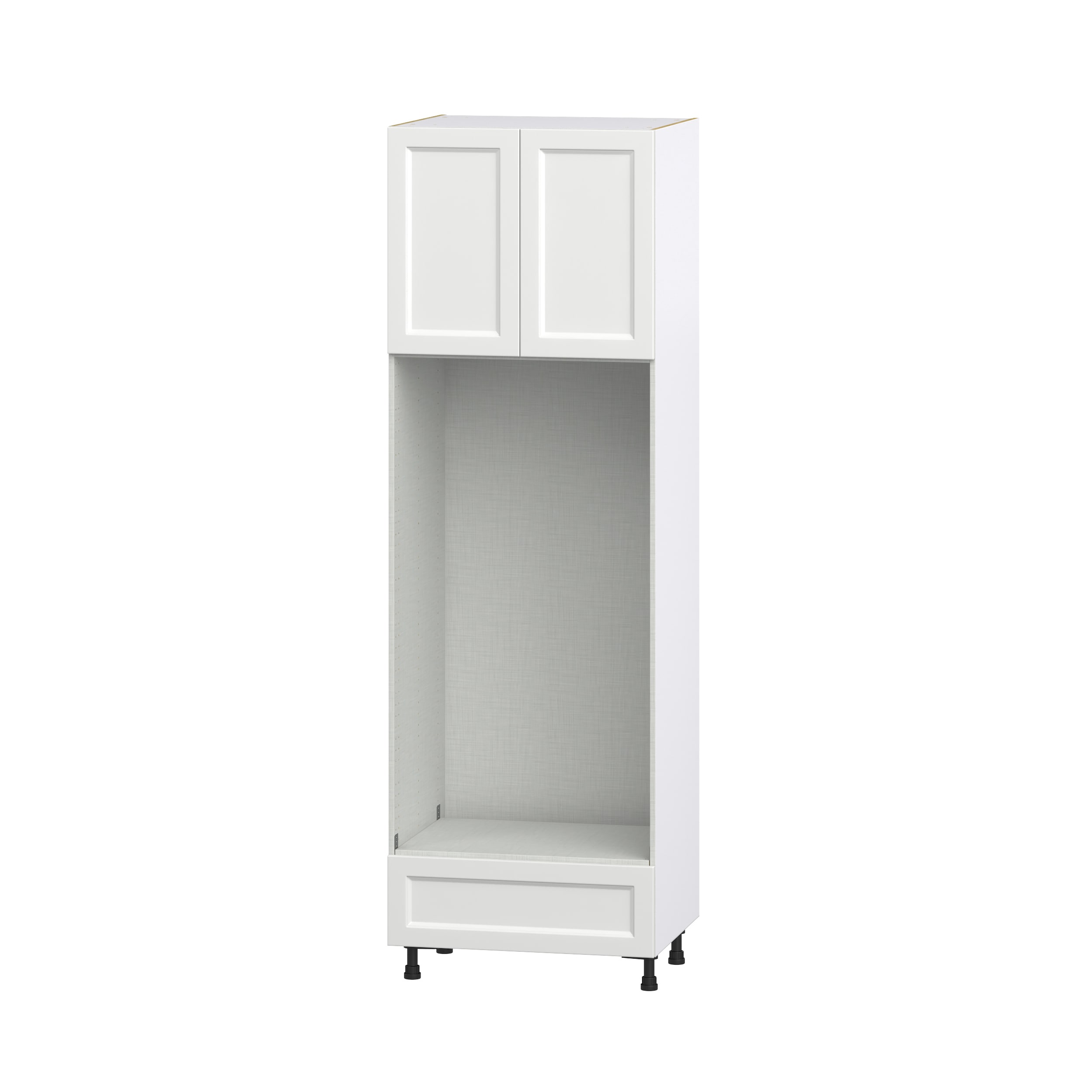 Hugo&Borg DSTDOA3094.5-RI Riviera 30-in W x 94.5-in H x 24-in D Bright White Double oven Pantry Fully assembled Cabinet (Recessed Panel Shaker)