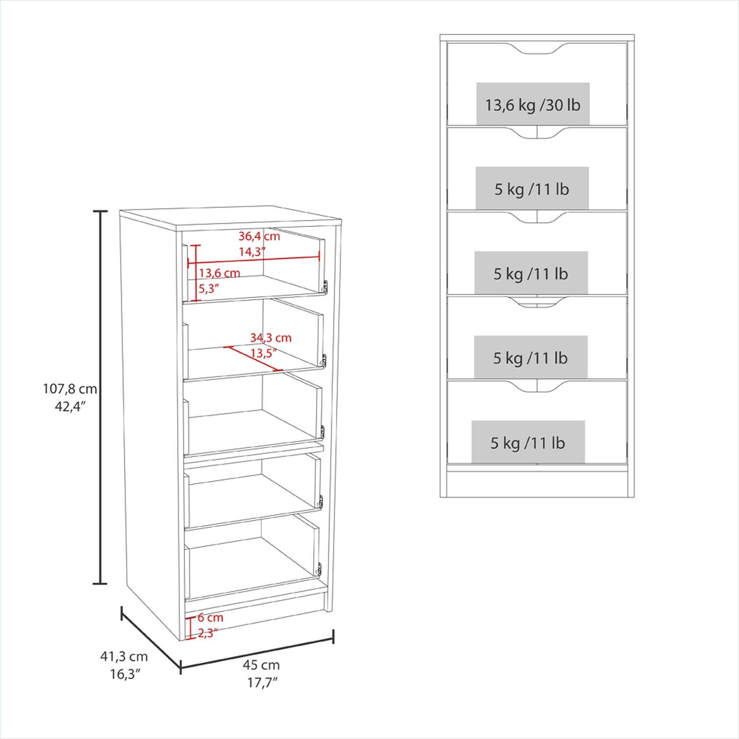 SunJet UAM67BGZ636W dressers - View #2