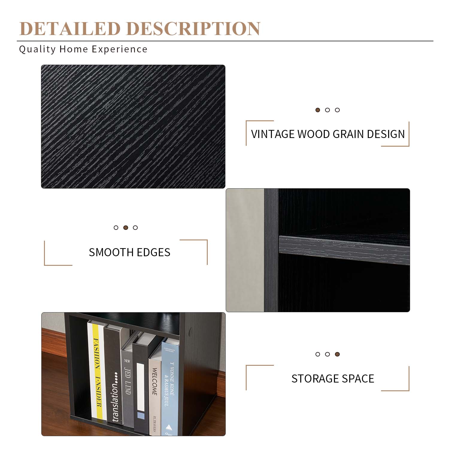 AOXUN LB07027BK bookcases - View #4