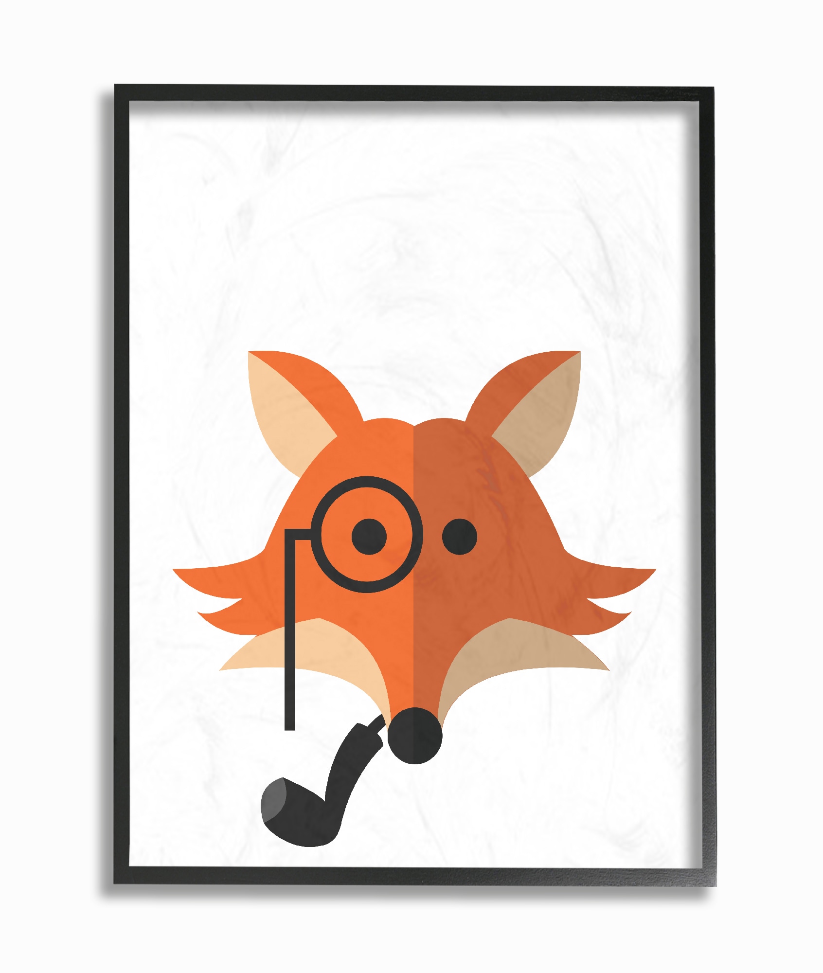 Stupell Industries BRP-1850-FR-11X14 Hipster Fox Illustration Daphne Poselli Framed 14-in H x 11-in W Print