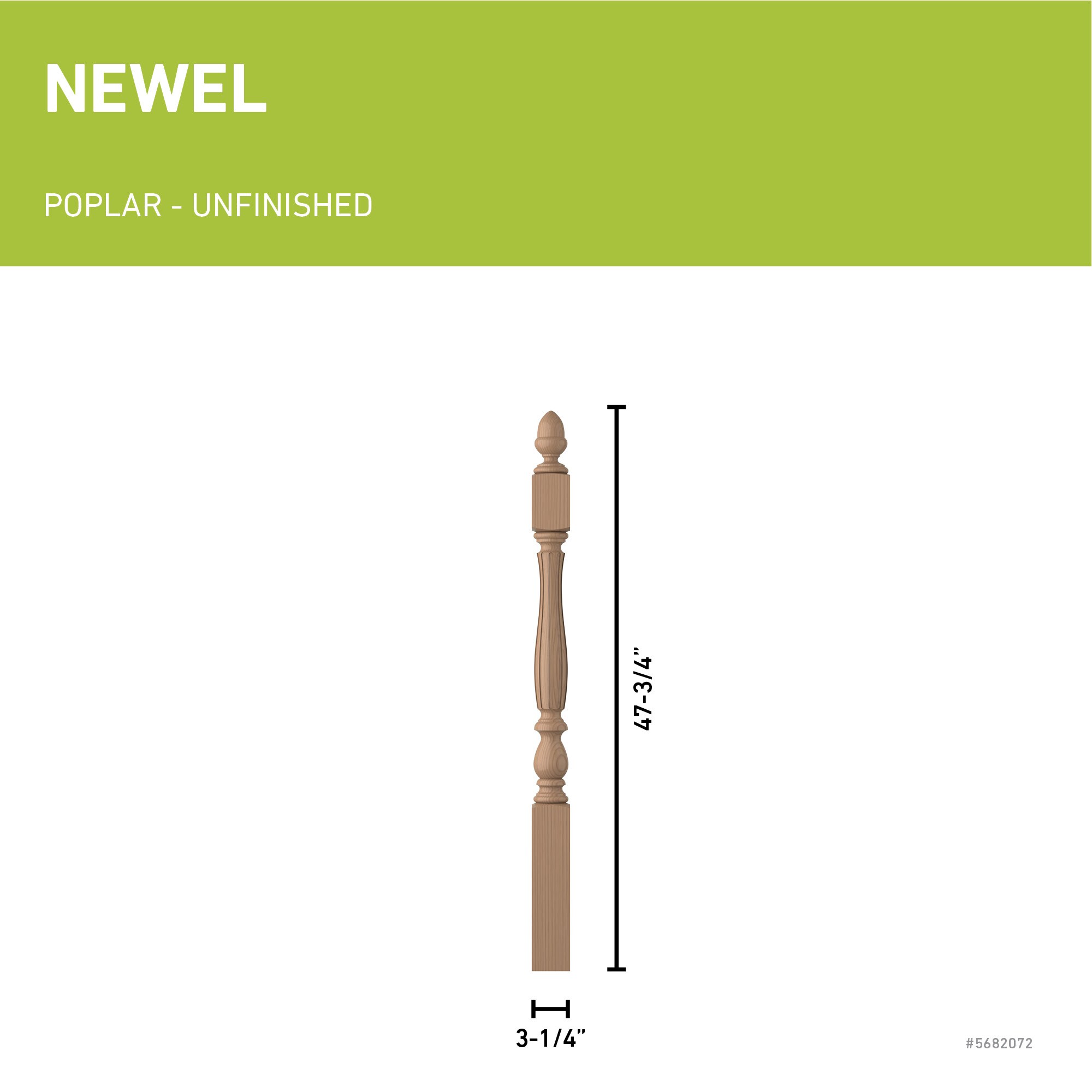 L.J. Smith Stair Systems LJF-3940-P Interior-Stairpart-Newel-Posts - View #3
