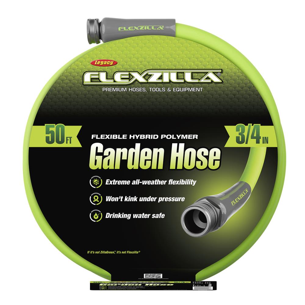 Flexzilla 3/4-in X 50-ft Premium-Duty Kink Free Hybrid Polymer Green ...