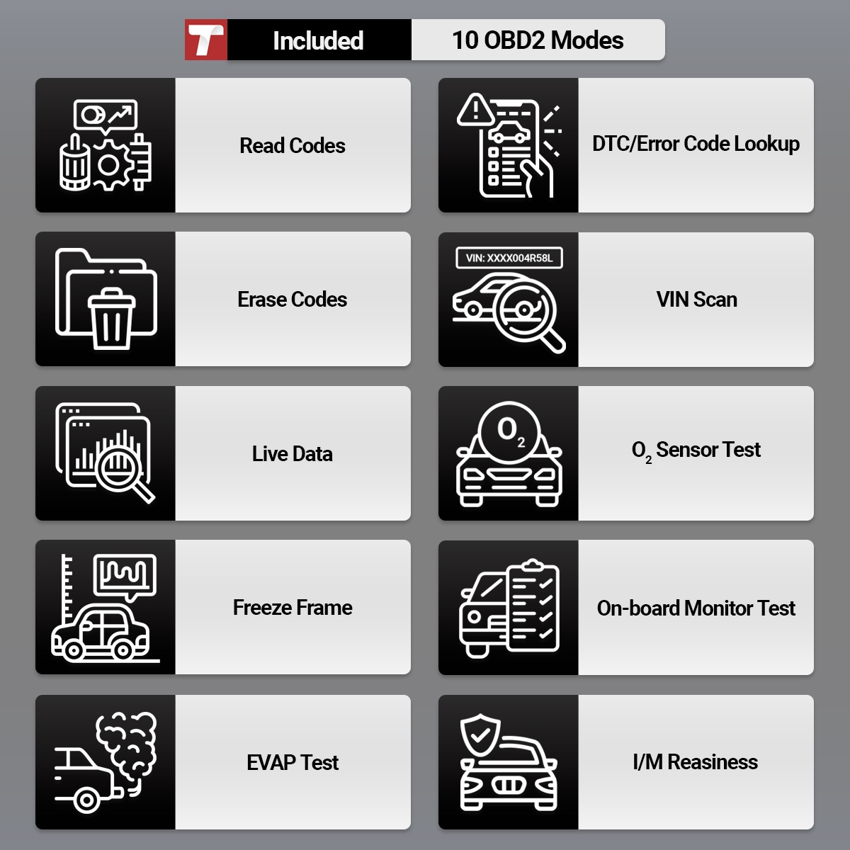 THINKCHECK M70 - 5 Full System OBD2 Scanner Car Code Reader Tablet Co —  THINKCAR
