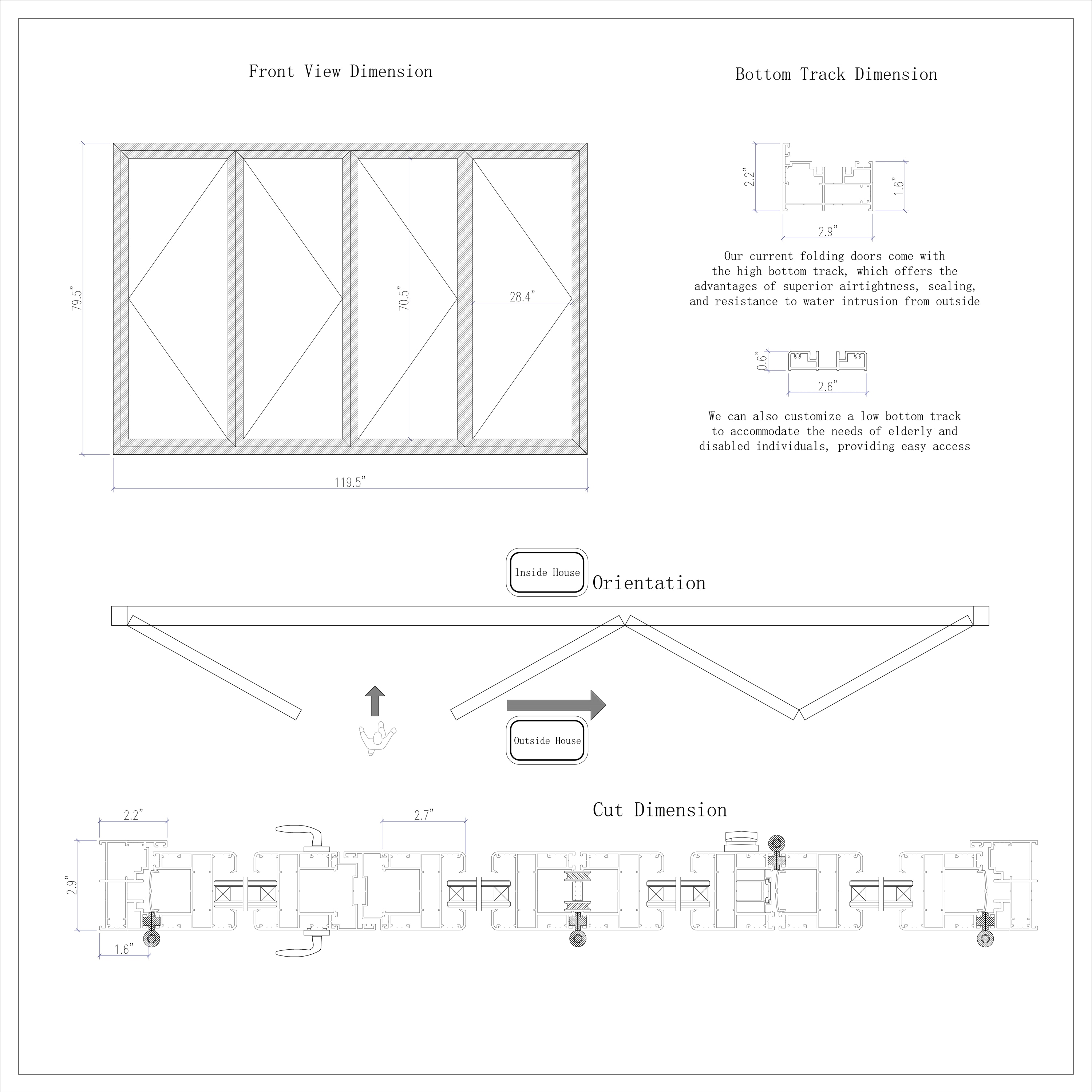 KaMic FD4PWH12080-LR Patio-Doors - View #5