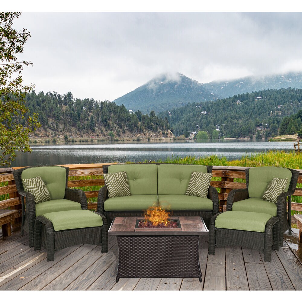 Hanover STRATH6PCFP-GRN-WG Patio-Conversation-Sets - View #14