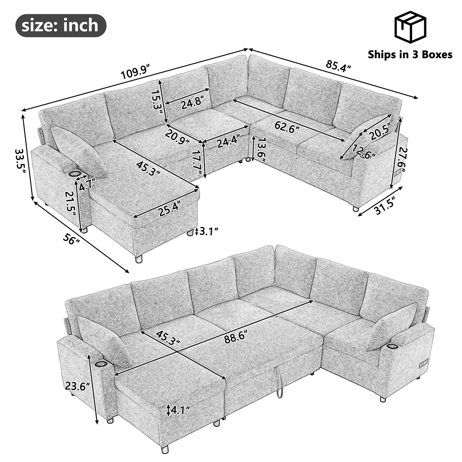 Mondawe MO-MT0S021 Sofas-Loveseats - View #16