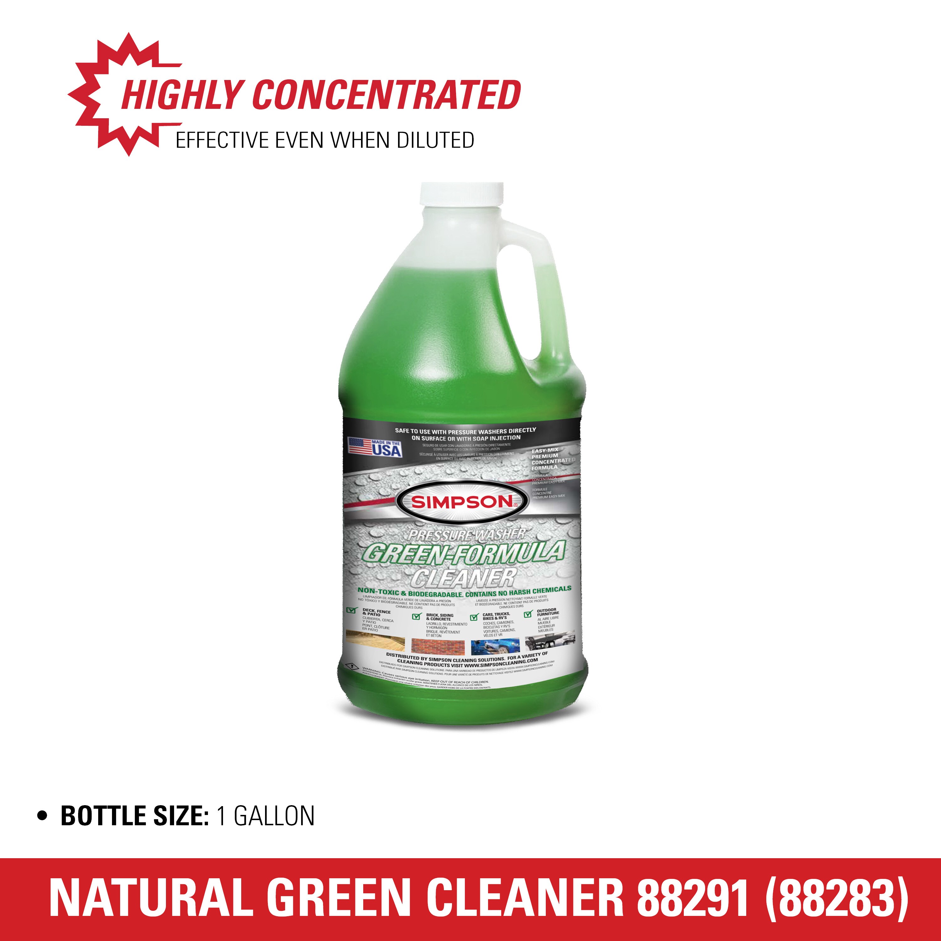 1 Gal Pressure Washer Natural Green Cleaner