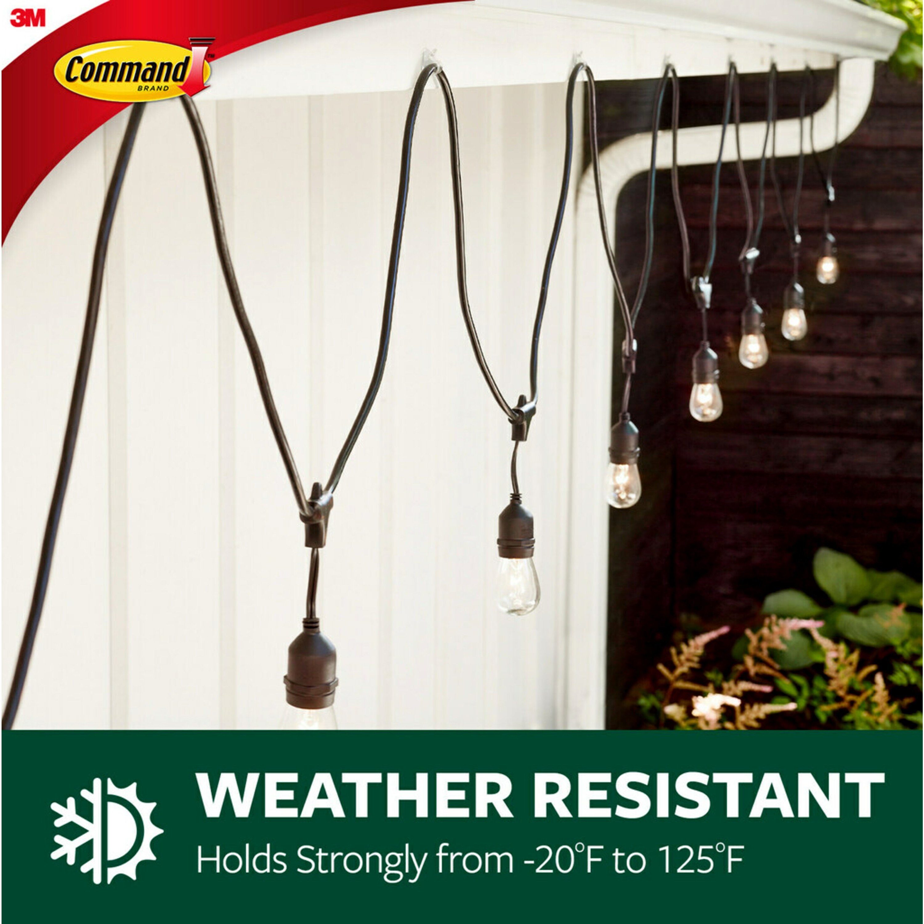 Command Outdoor 16-Pack Plastic Light Clip in the Christmas Hooks & Hangers  department at