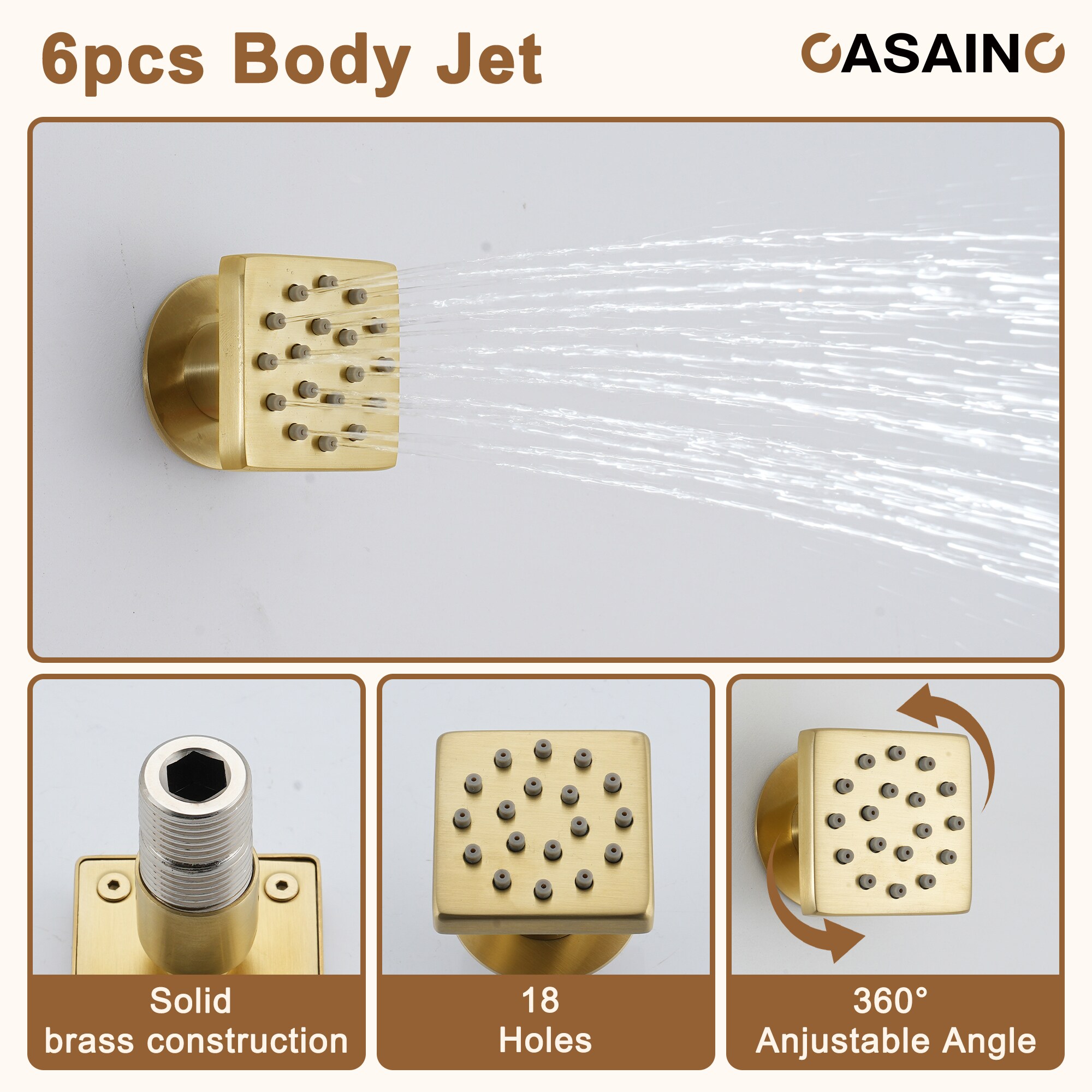 CASAINC TC03-BB Showerhead-Bar-Panels - View #7