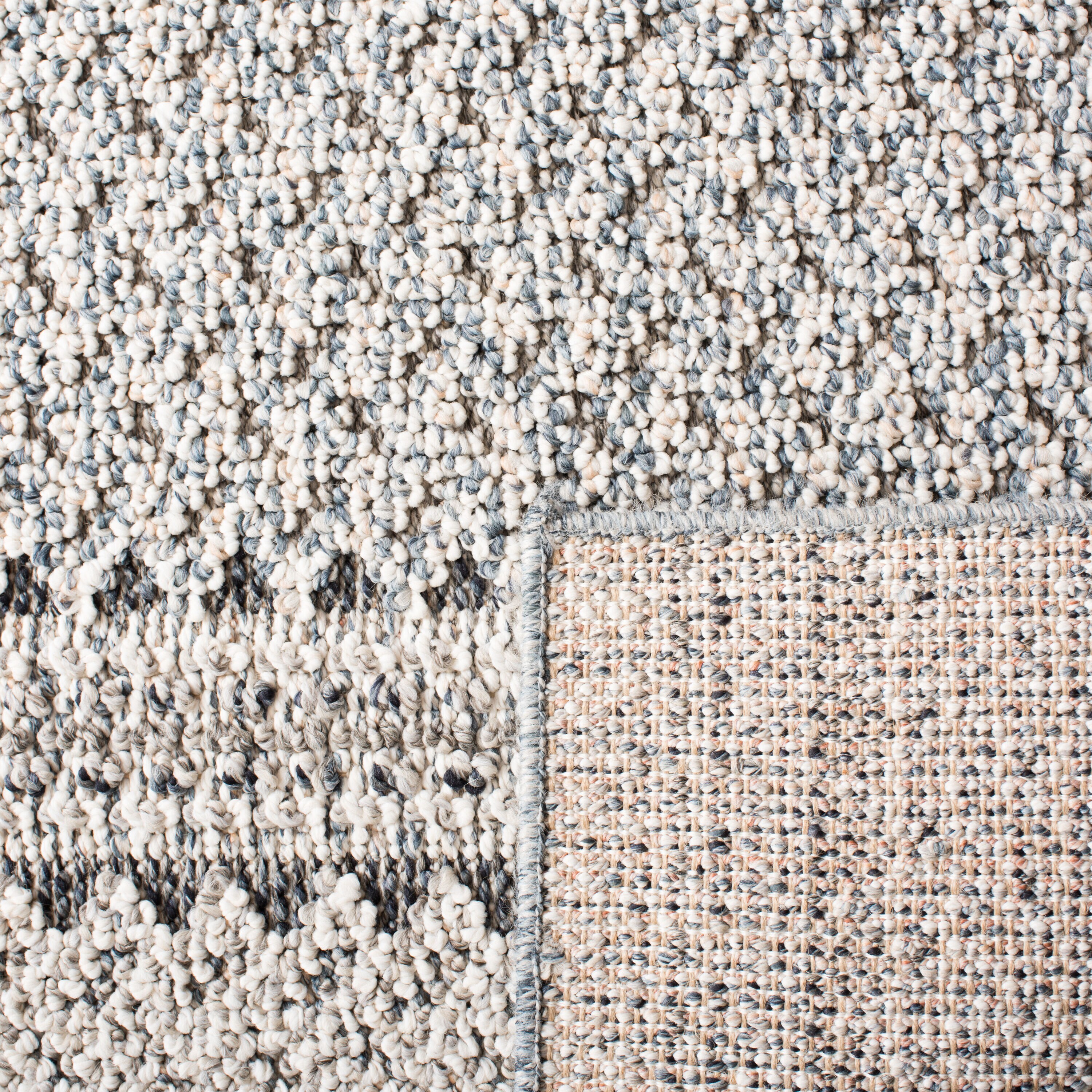 Subtle Elegance 9' x 12' Gray Synthetic Indoor/Outdoor Area Rug
