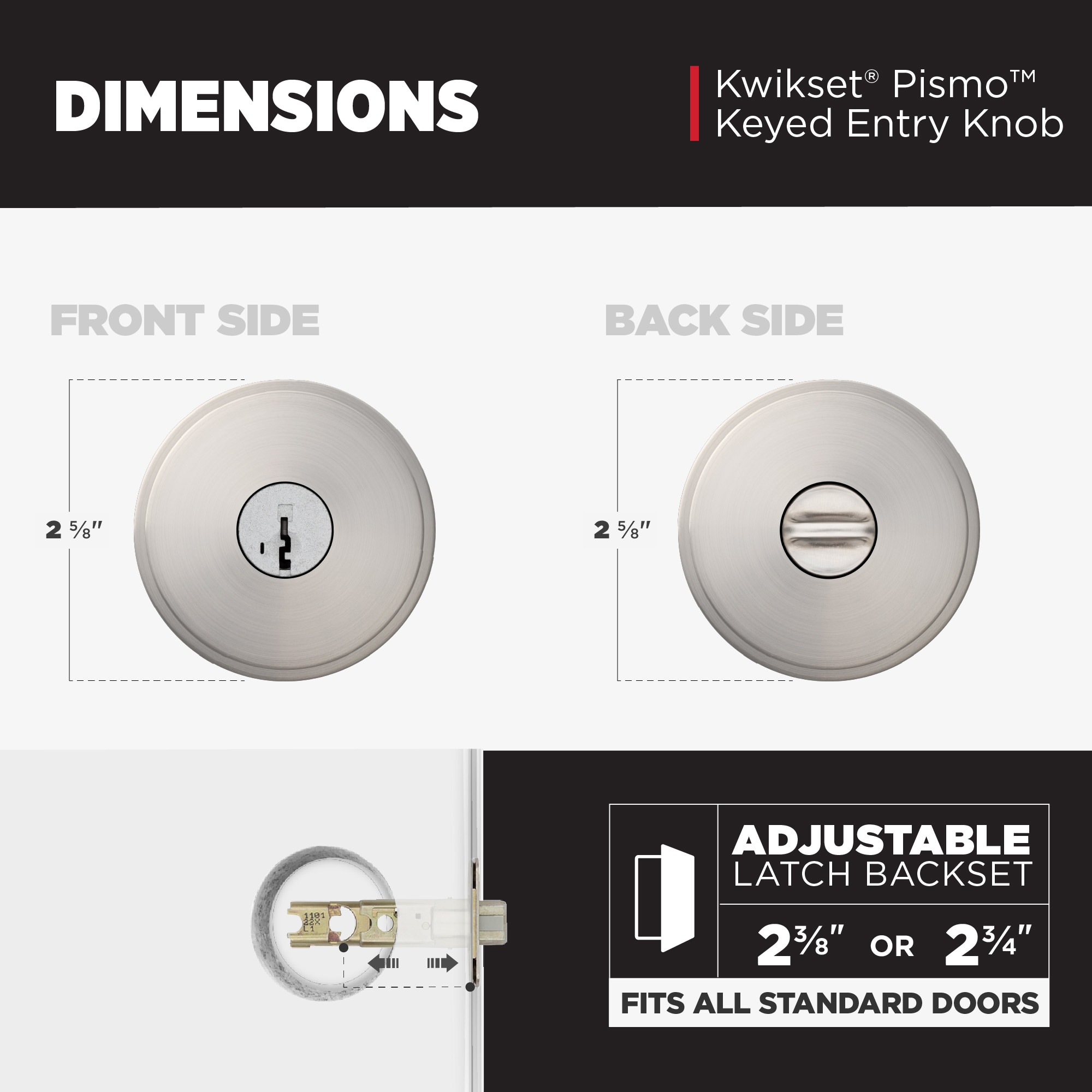 Kwikset Signature Series 740PSK RDT 15 SMT CP Door-Knobs - View #8