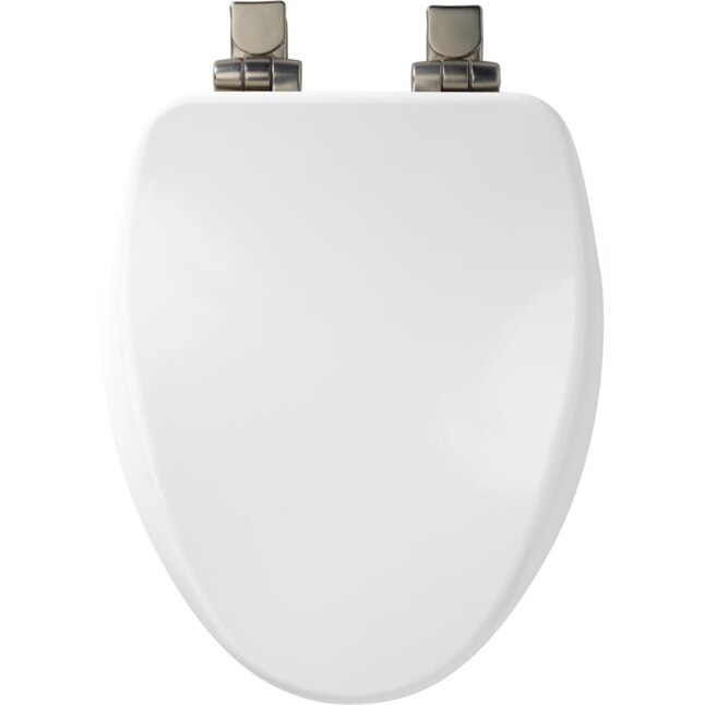 Bemis White Elongated Slow Close Toilet Seat In The Seats Department At Com - How To Adjust Bemis Slow Close Toilet Seat