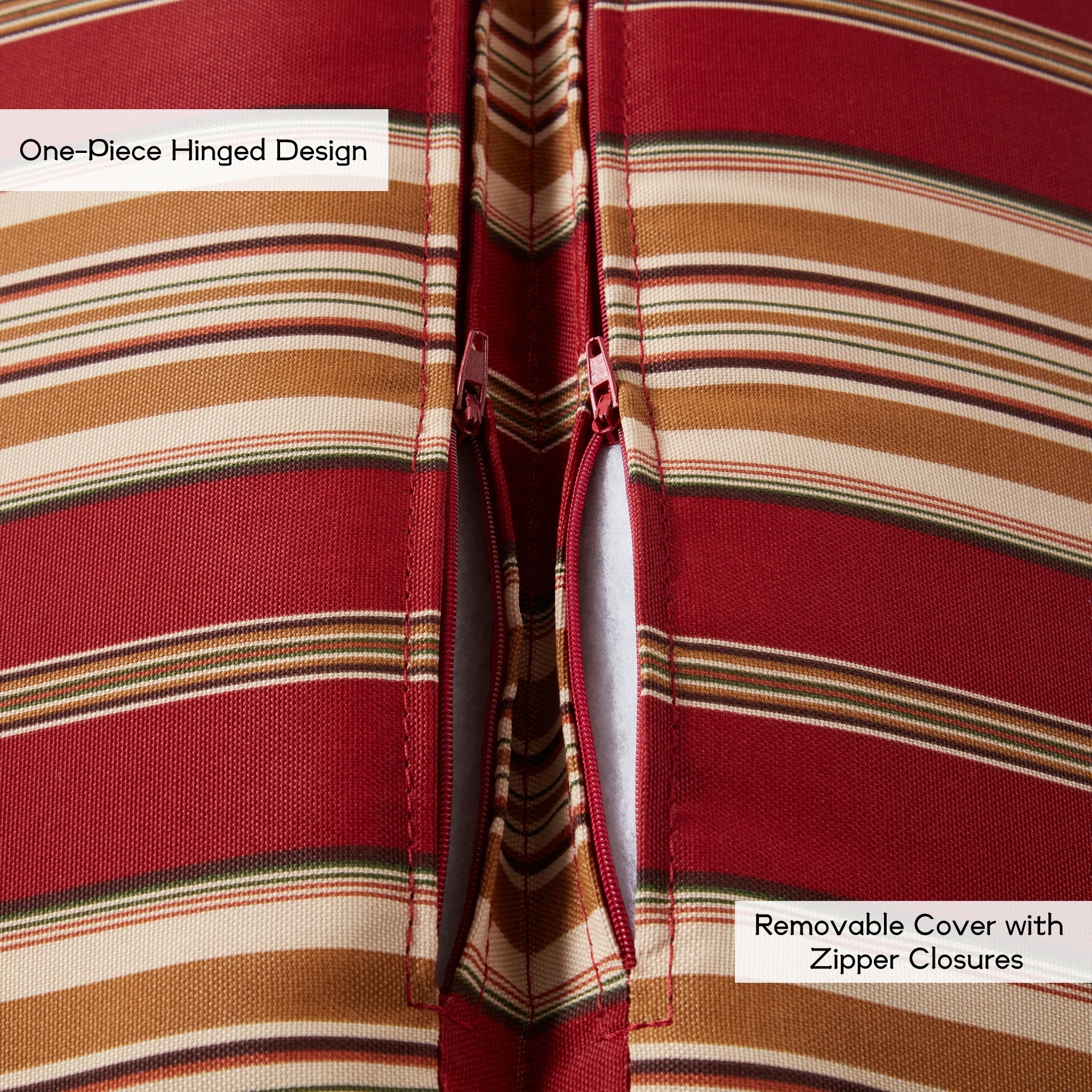Greendale Home Fashions OP1900-ROMASTRIPE Patio-Furniture-Cushions - View #4