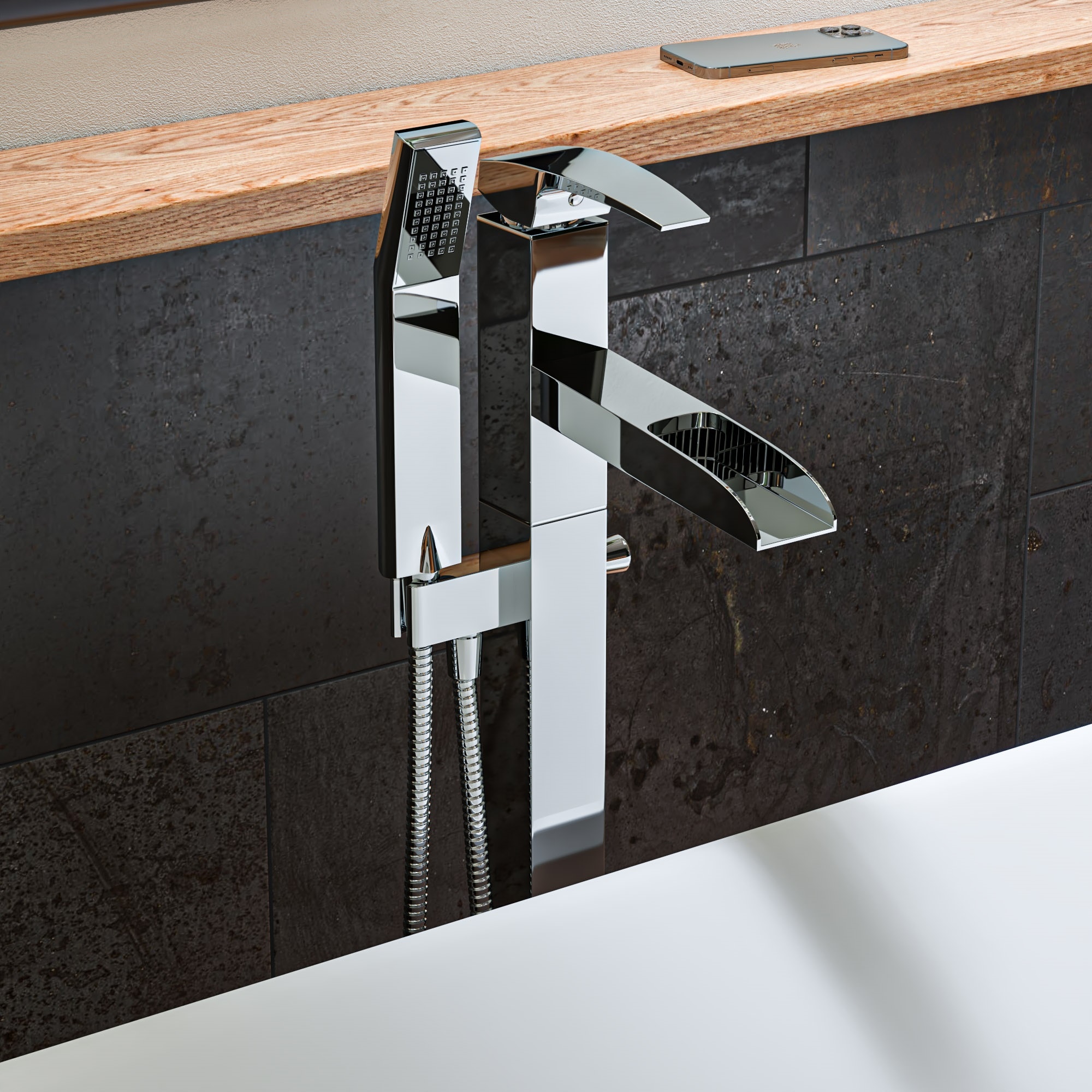 ALFI AB2843-PC Roman-Tub-Faucets - View #2