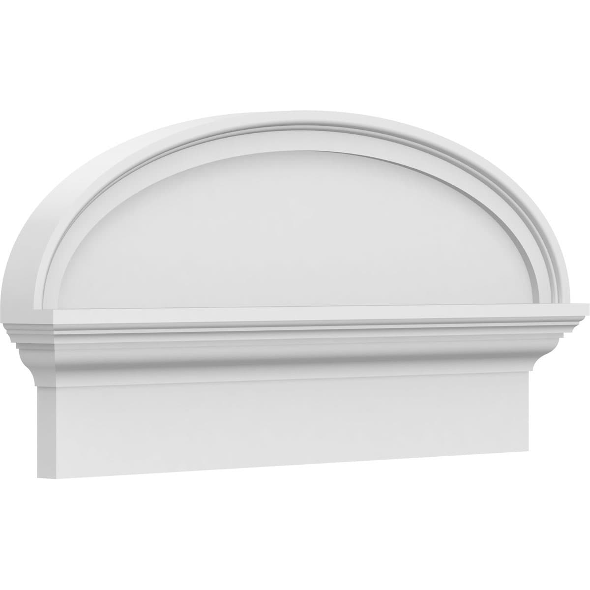 Ekena Millwork PEDPC026X135ELL00 26-in W x 13.375-in L PVC Pediment