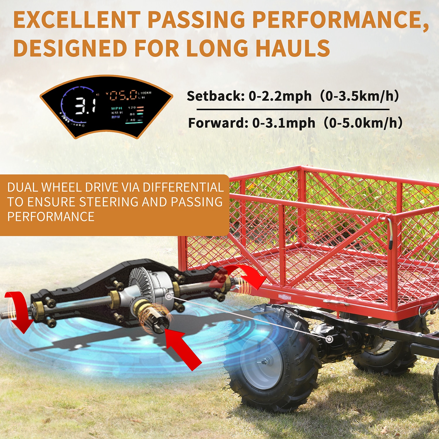 SINOFURN SYB460004BL Yard-Carts - View #6
