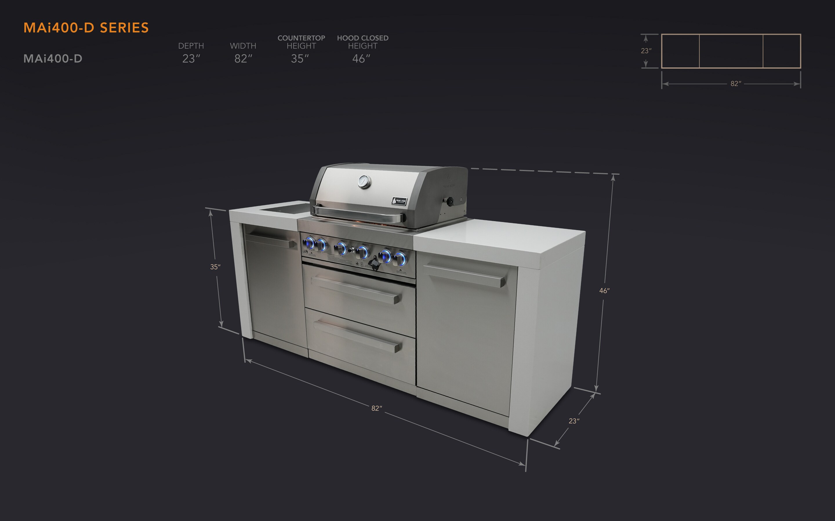 Mont Alpi MAI400-D Modular-Outdoor-Kitchens - View #2