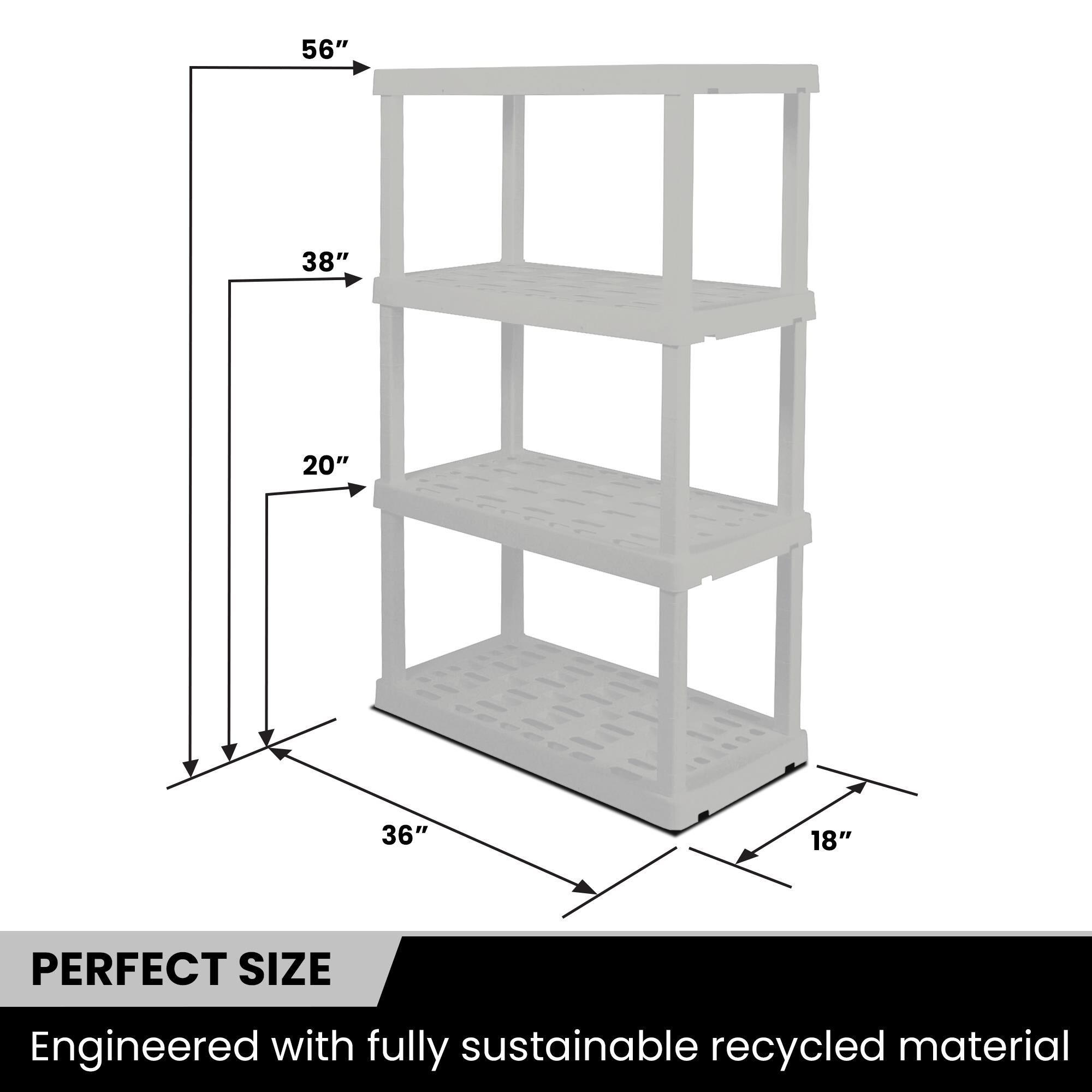 Oskar OK4SL3618W Free-Standing-Shelving - View #8