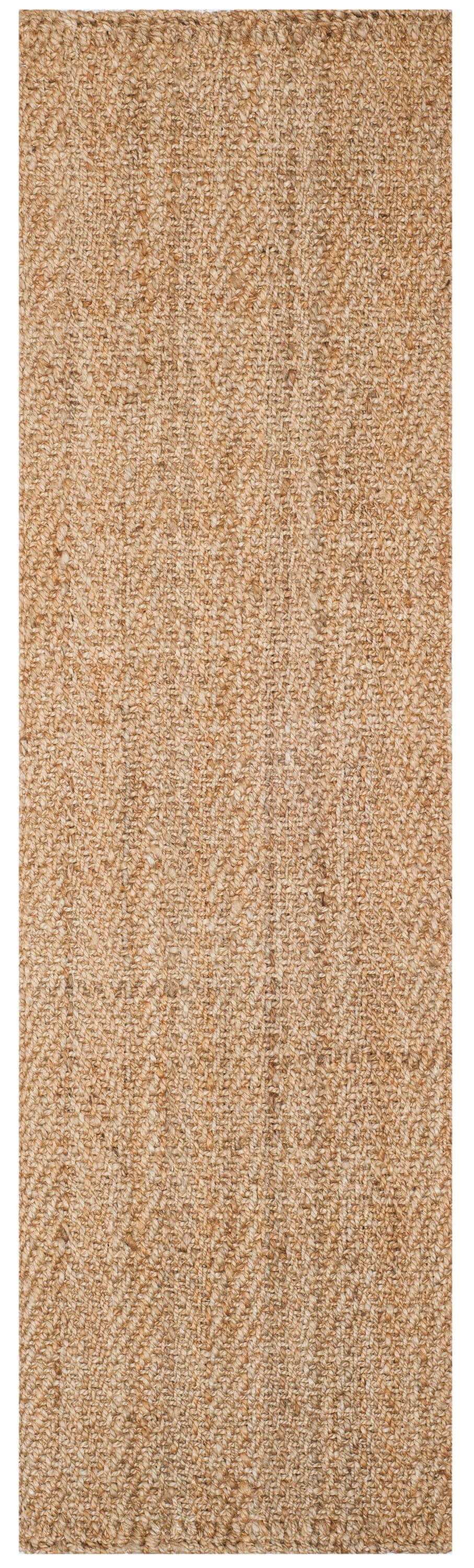 Safavieh NF263A-210 Natural Fiber Marco 2 x 10 (ft) Jute Natural Rectangular Indoor Chevron Coastal Runner rug
