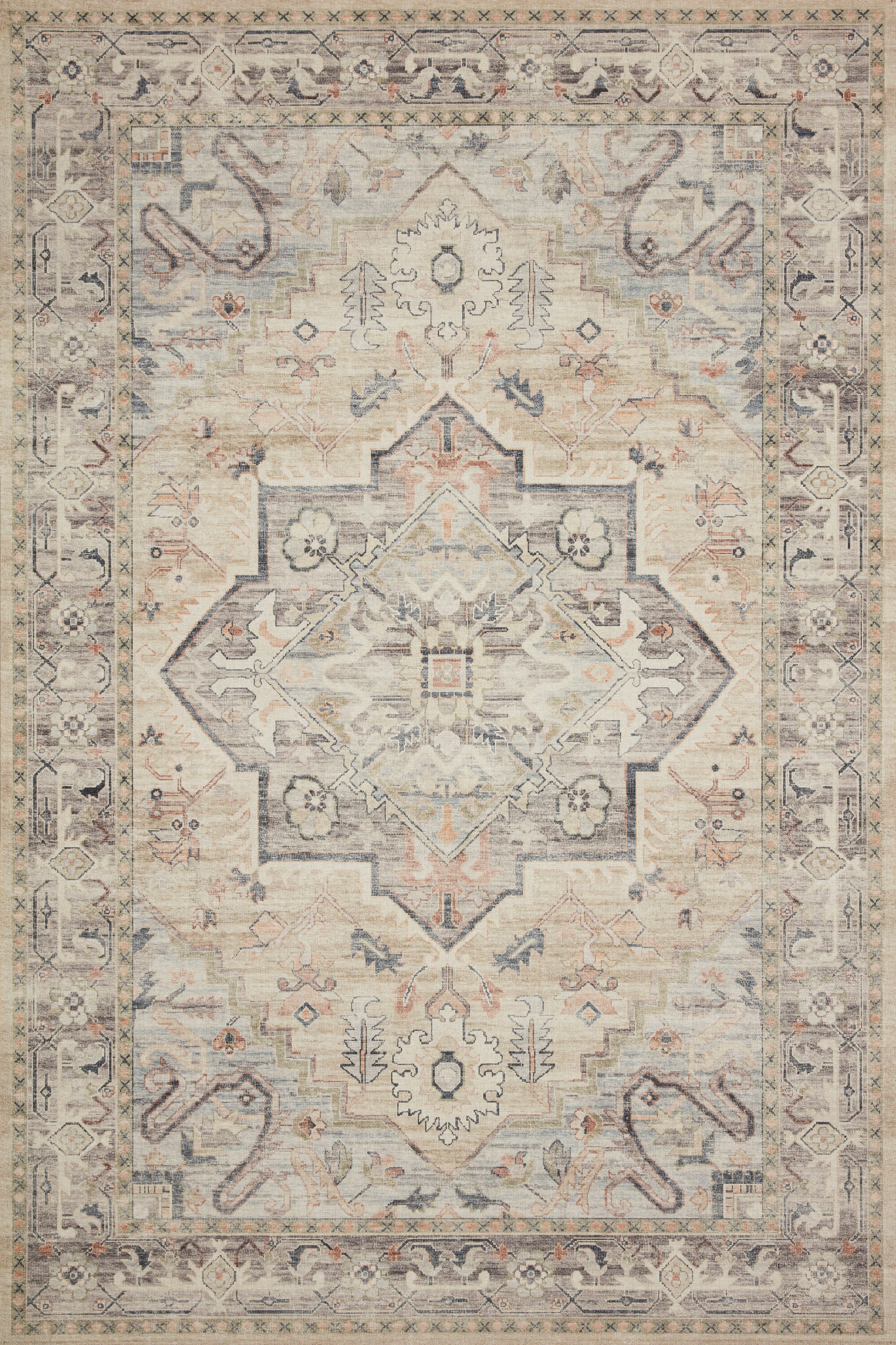 Elysian Ivory Oriental 9' x 12' Flat Woven Synthetic Rug