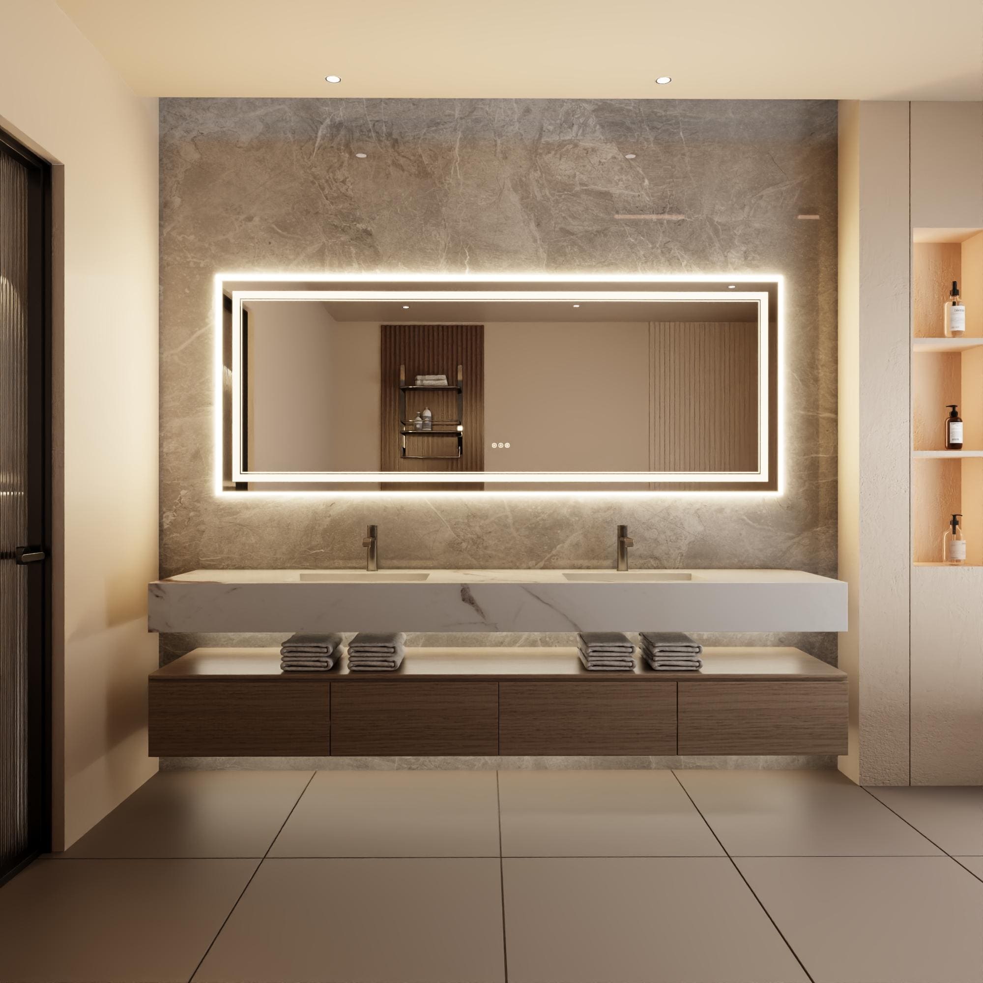Bayfeve BFKF-4836D4-MIR Framed-Bath-Mirrors - View #16