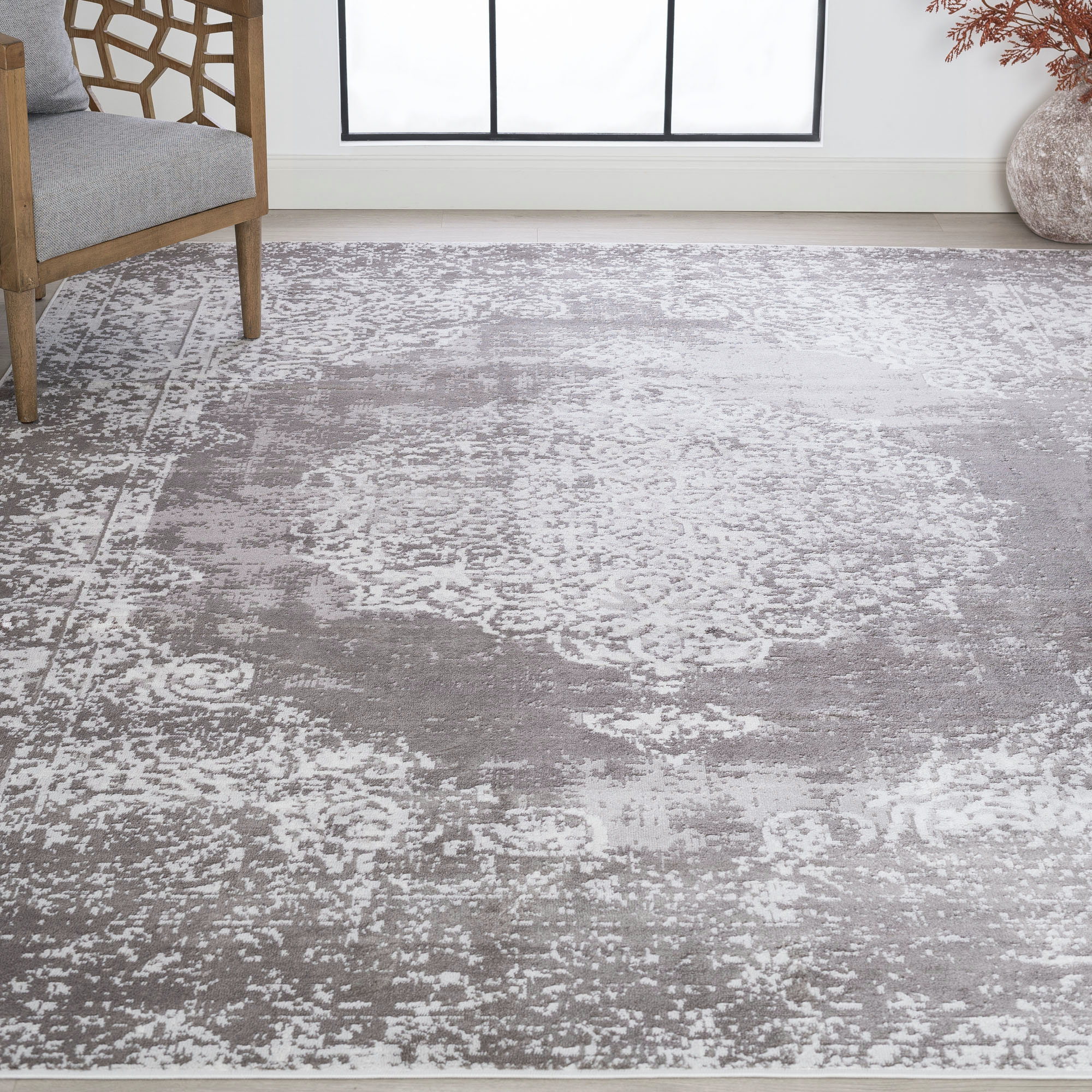 Tayse NEX1100 8X10 Nexus 8 x 10 (ft) Loomed Polypropylene Gray Rectangular Indoor Area rug