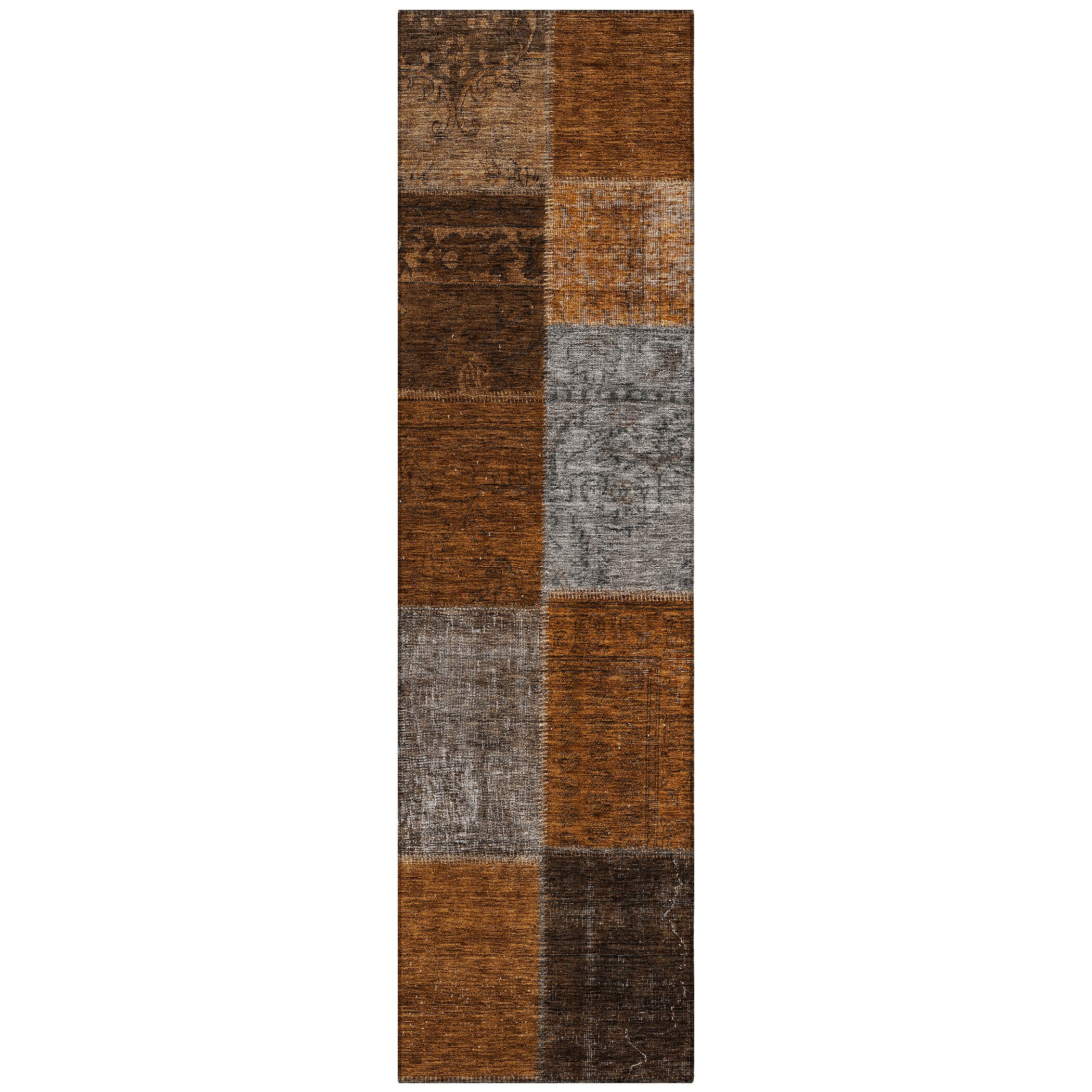 Addison Rugs ACN663PK2X8 Chantille ACN663PK 2 x 7 (ft) Polyester Paprika Rectangular Indoor/Outdoor Geometric Machine washable Area rug