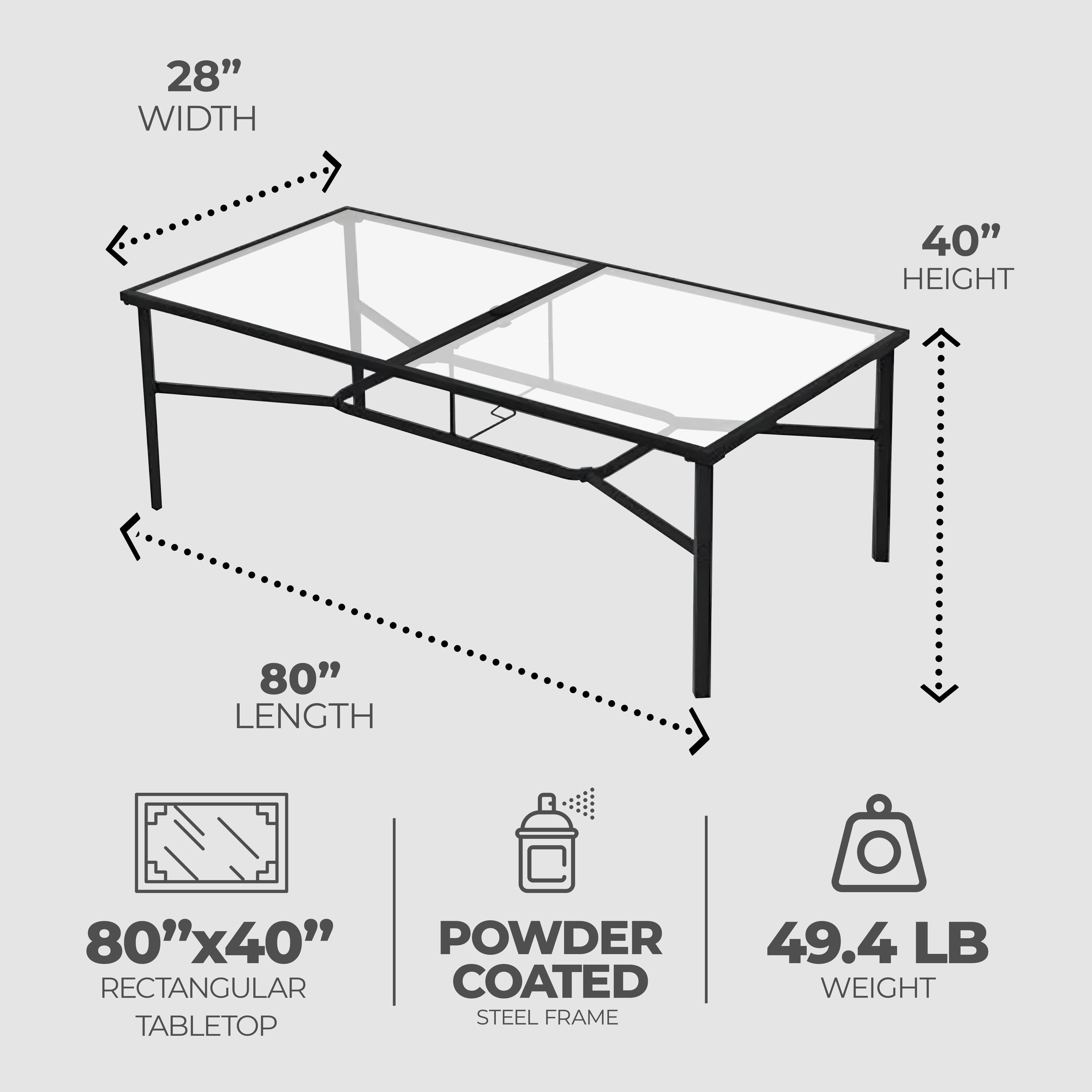 Four Seasons Outdoor Product 396102 Patio-Tables - View #2
