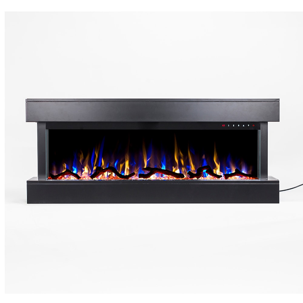 Touchstone 80034 50-Inches W Black Wall mount Fan-forced Wall-mount Electric Fireplace with Remote Control Included
