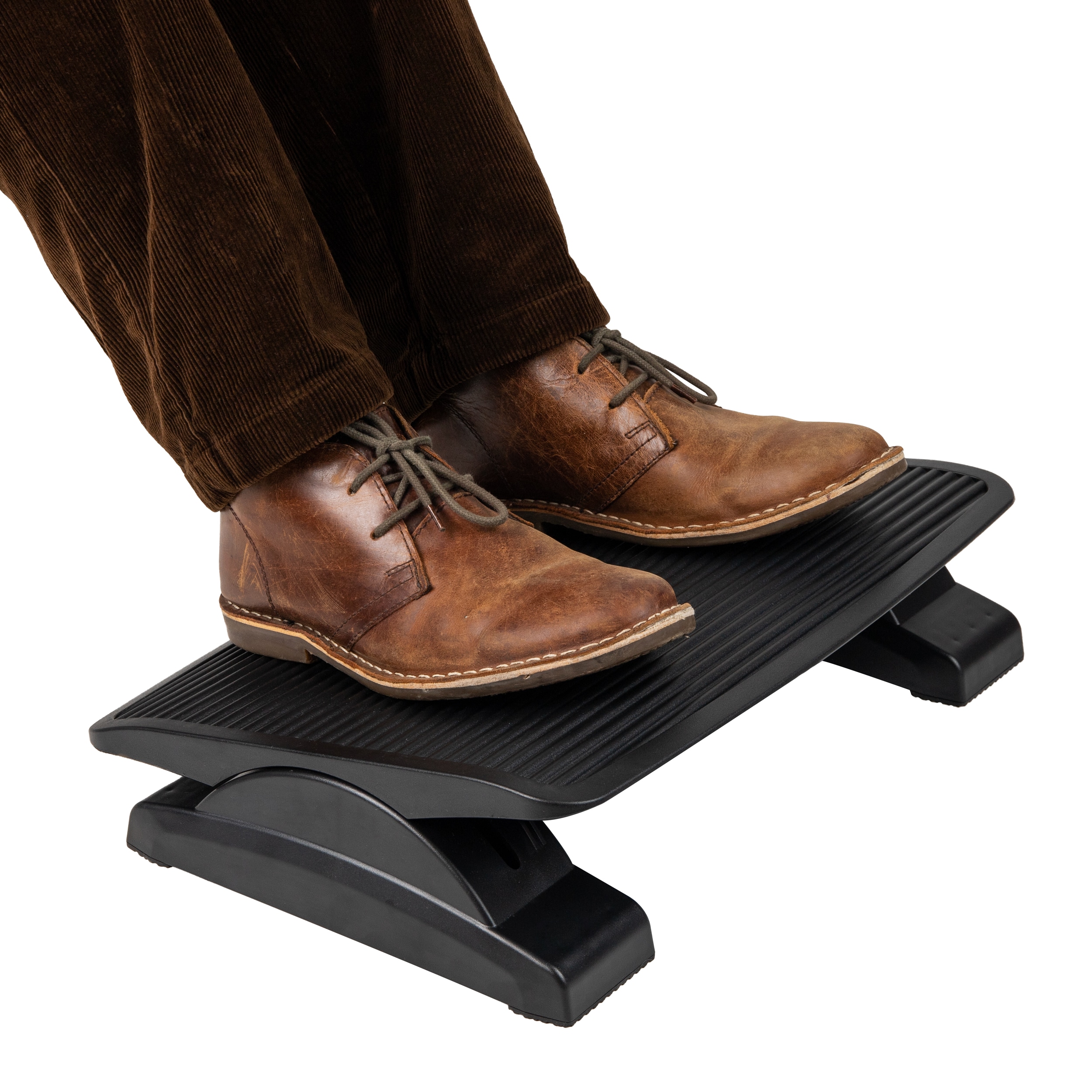 Ergonomic Footrest Leather Accessory to Any Desk. Under Desk Foot Rest for  Improved Posture, and Orthopedic Relief 