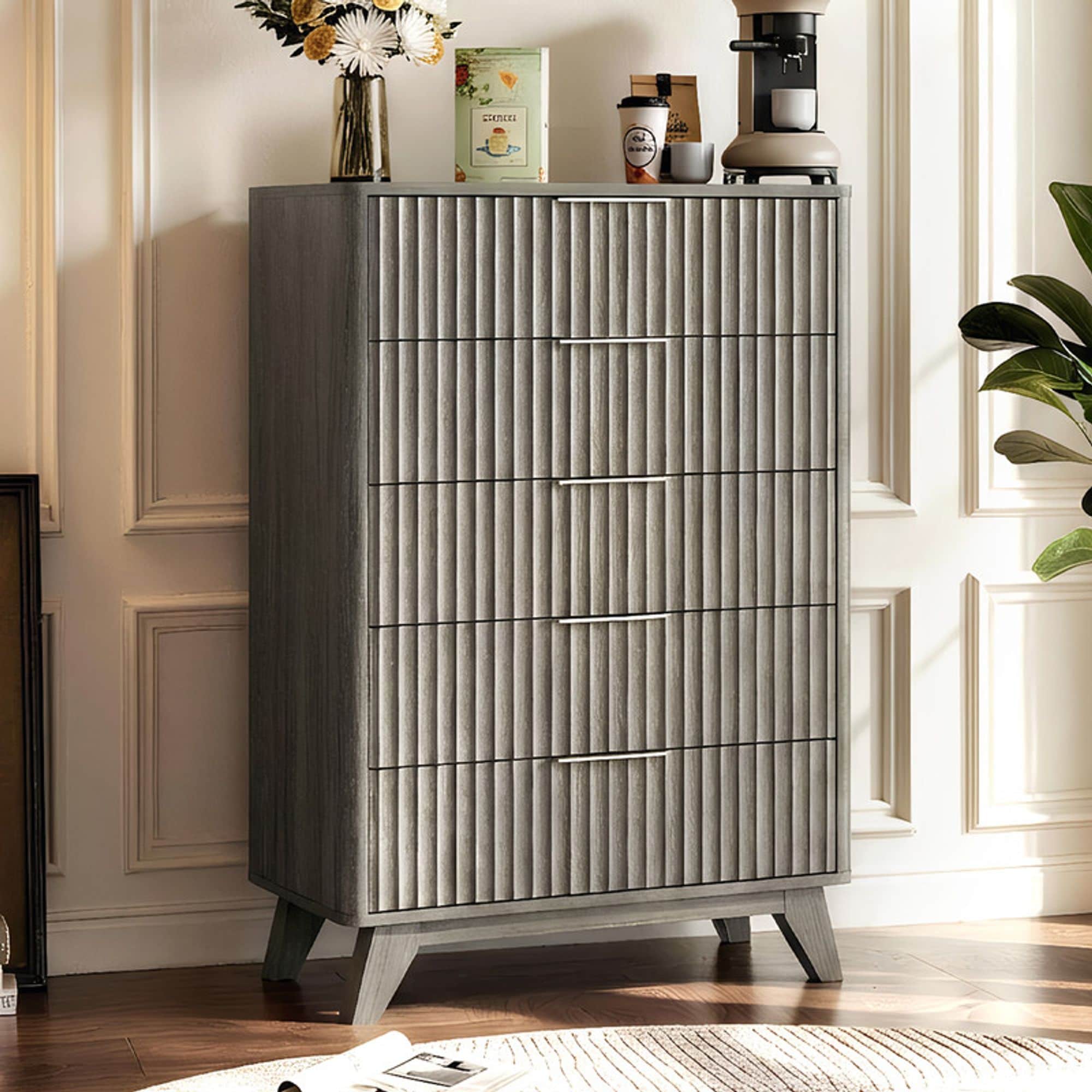 Winado  5 Drawer Grille Chest P2 Particleboard Density Board 30 inch W