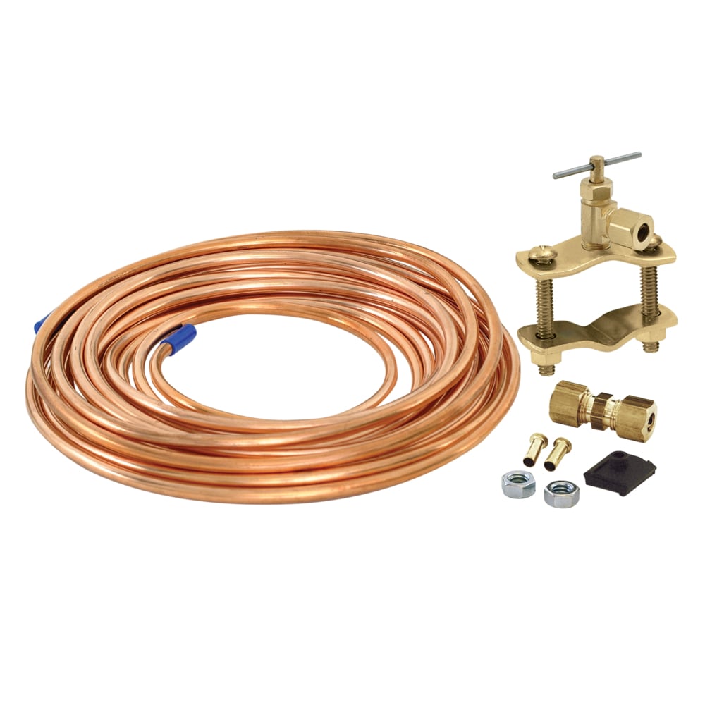 EASTMAN 15-ft 1/4-in OD Inlet x 1/4-in OD Outlet Copper Ice Maker  Installation Kit