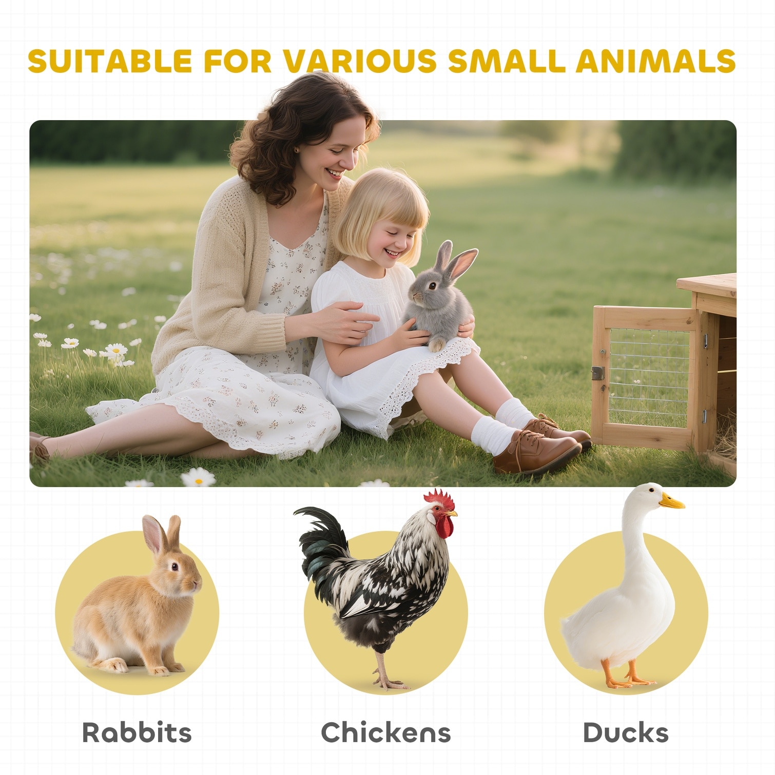 sunjurt AJ4CAMNWZIYJ Chicken-Coops-Rabbit-Hutches - View #4