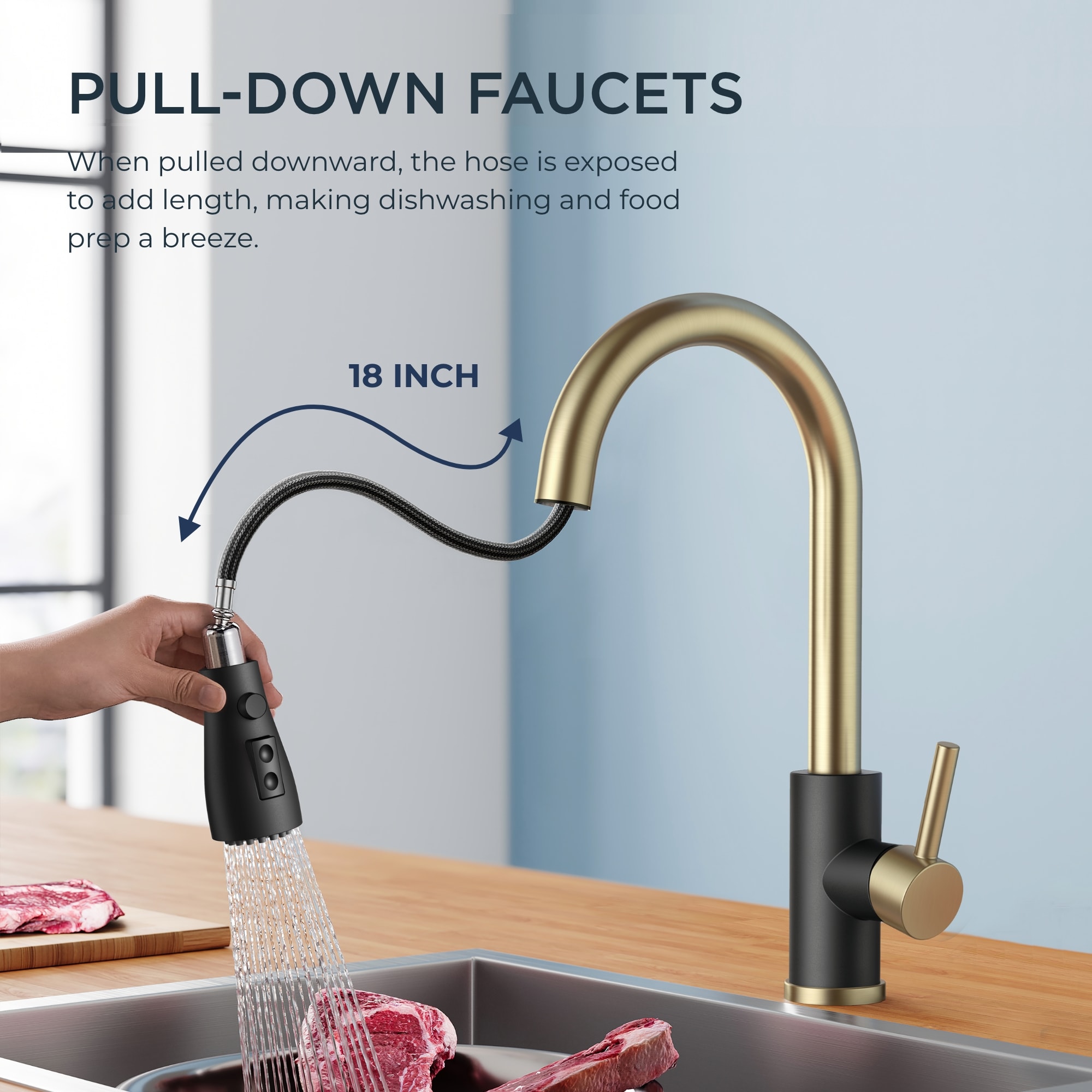 FORIOUS LL003BG Kitchen-Faucets - View #4