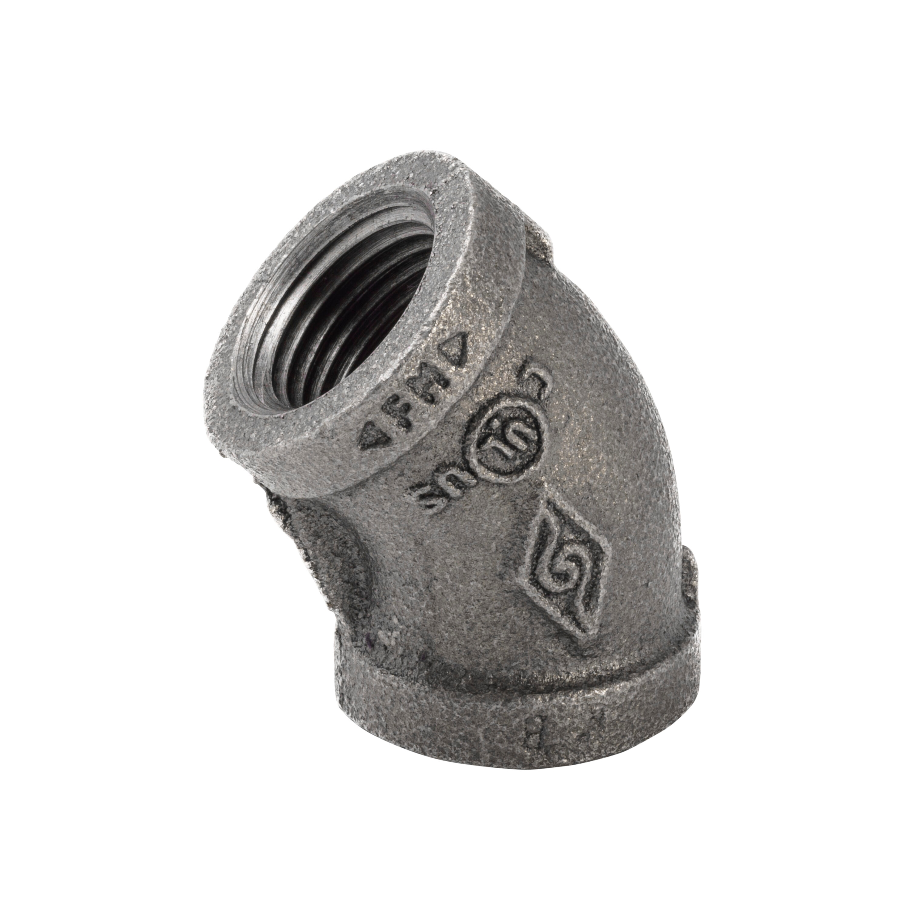 Black Pipe Fittings - 2 NPT Union Elbow (Brass Seat), 300# UL Listed