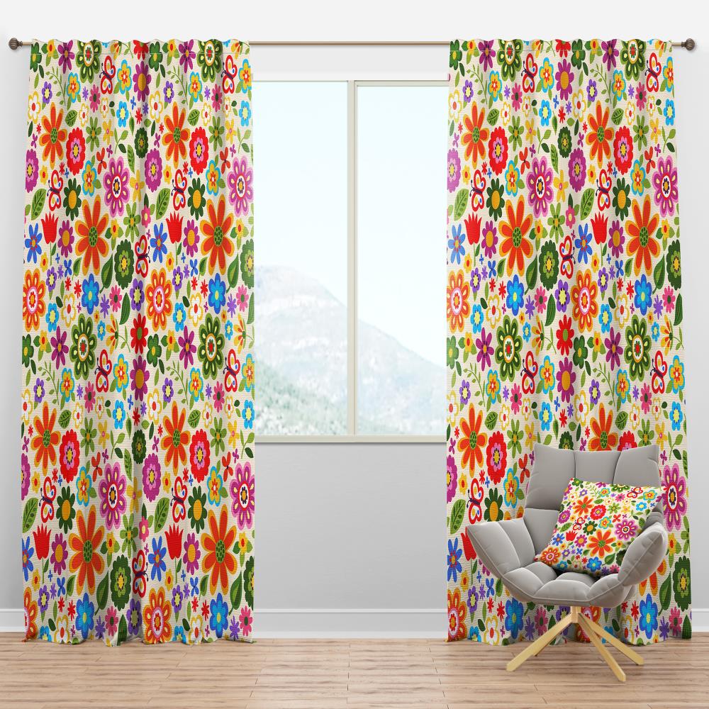 Designart CTN18756-52-108 108-in Green Room Darkening Thermal Lined Rod Pocket Single Curtain Panel