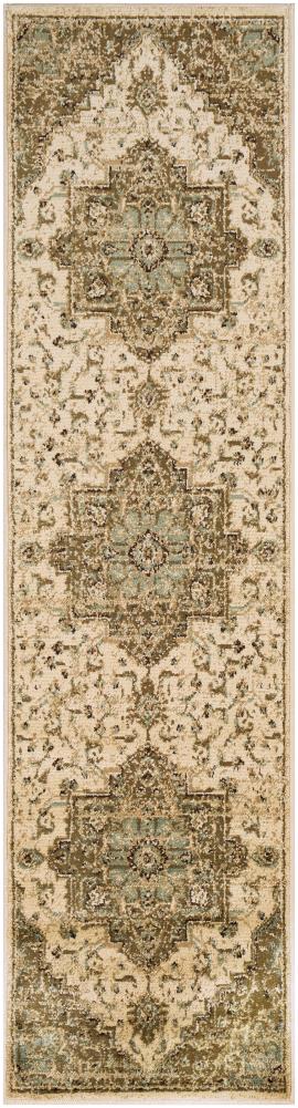 Surya Paramount 2 x 8 Beige Indoor Medallion Oriental Runner Rug at ...