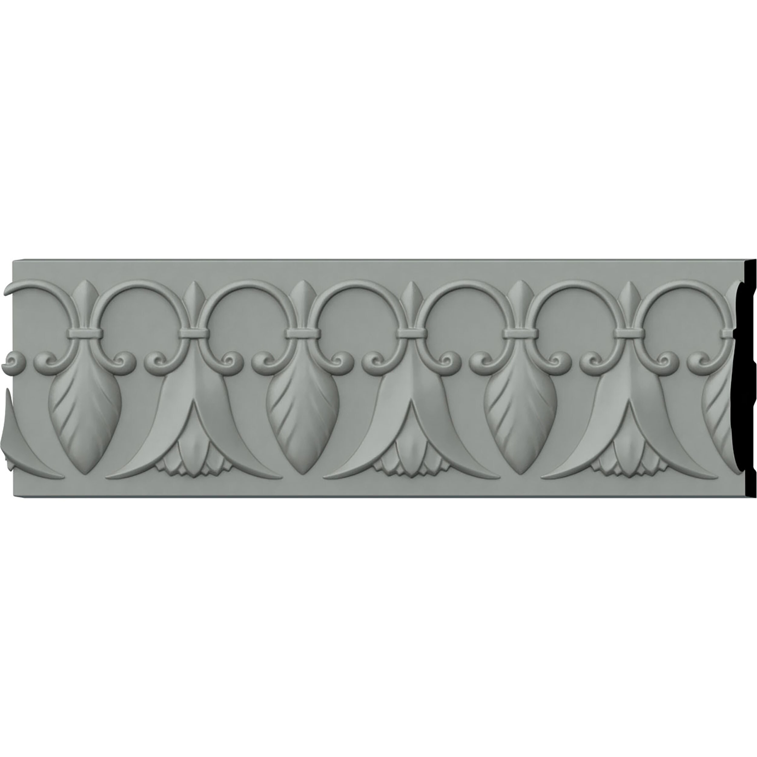 Ekena Millwork CHA06X00SP-CASE-8 Springtime 6-3/4-in x 7-ft 10-1/2-in Primed Polyurethane Chair rail Moulding 8 -Pack
