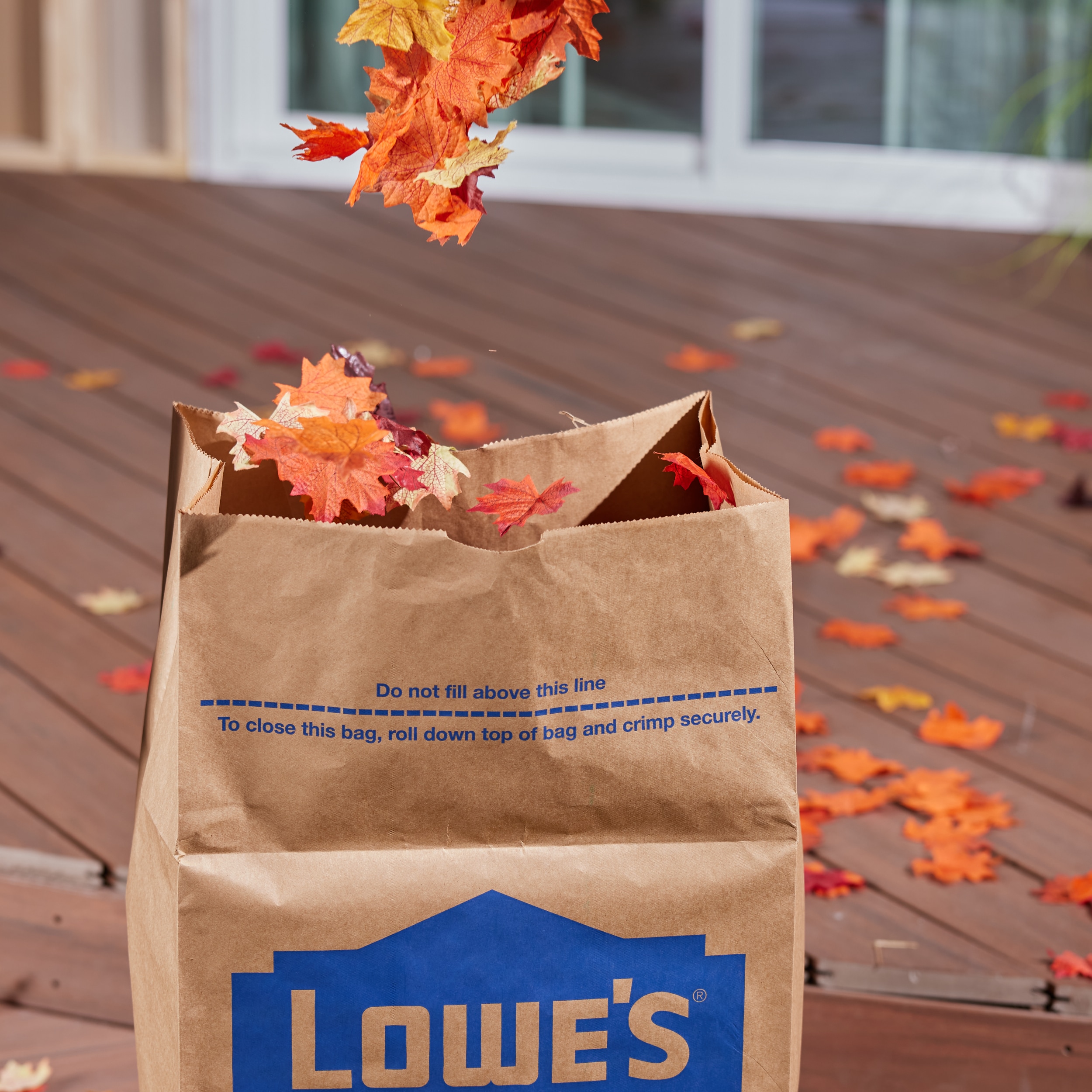Lowe's 30-Gallons Brown/Tan Outdoor Paper Lawn and Leaf Trash Bag (5-Count)