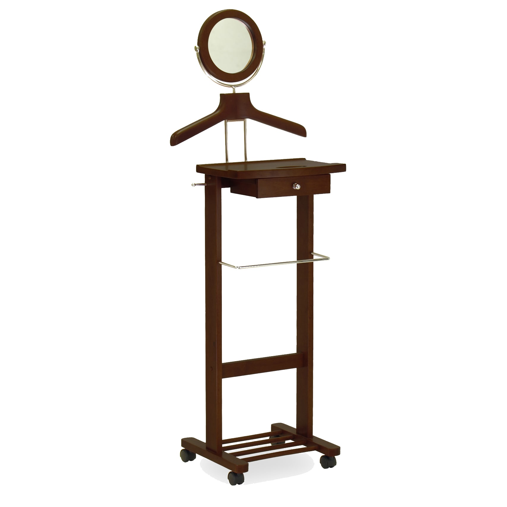 Winsome Wood 94155 Vanity Walnut Clothes organizer ( 19.61-Inches x 57.48-Inches x 15.93-Inches )