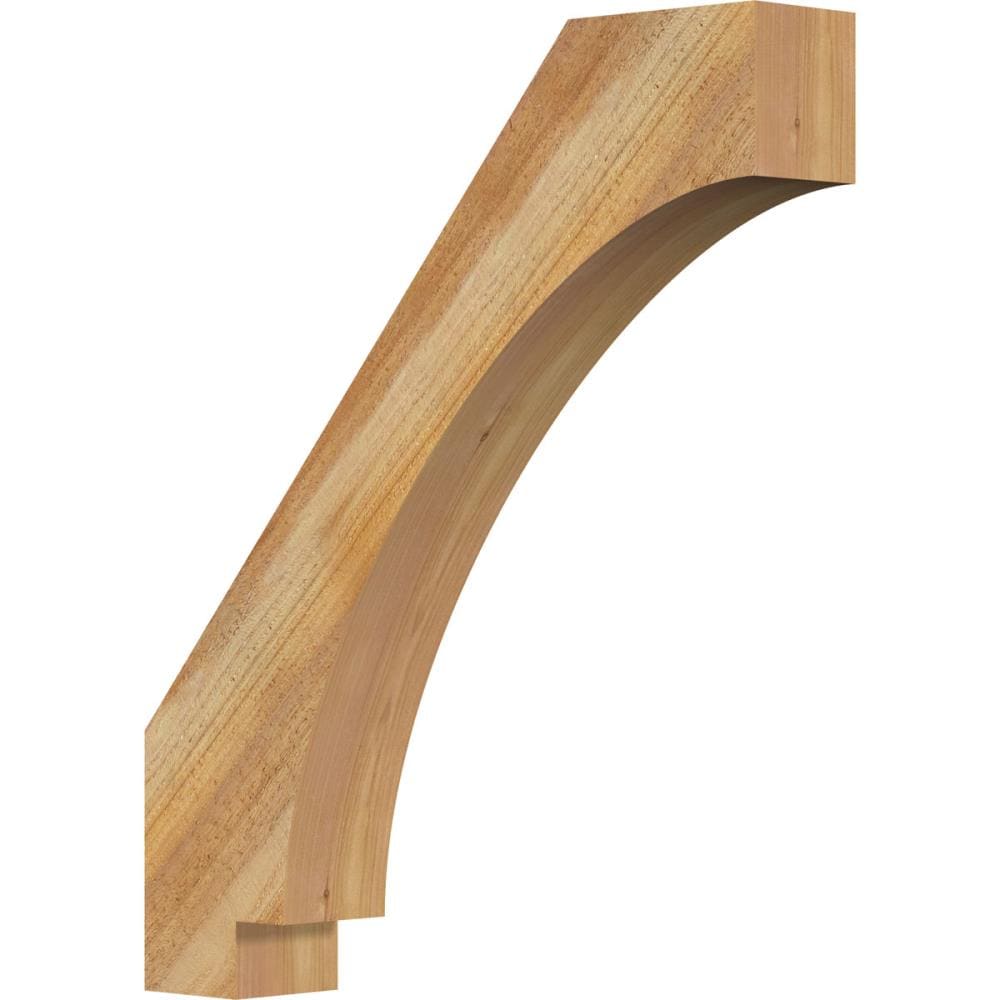 Ekena Millwork BRC04X22X26IMP00RWR 4-in x 22-in x 26-in Western Red Cedar Unfinished Wood Imperial Rough Sawn Knee Brace