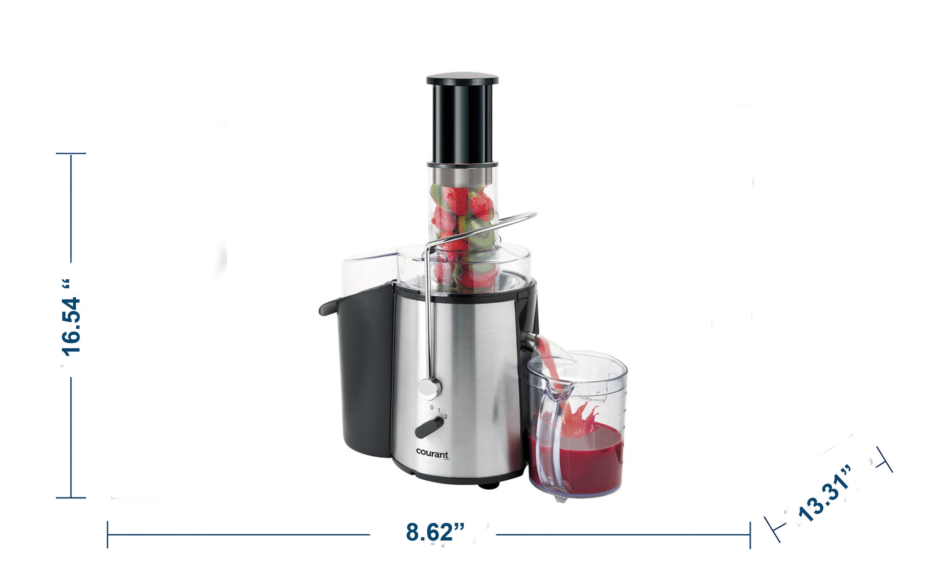 Centrifugal Juicer 750 Watts Powerful 3 Inches Wide Mouth for