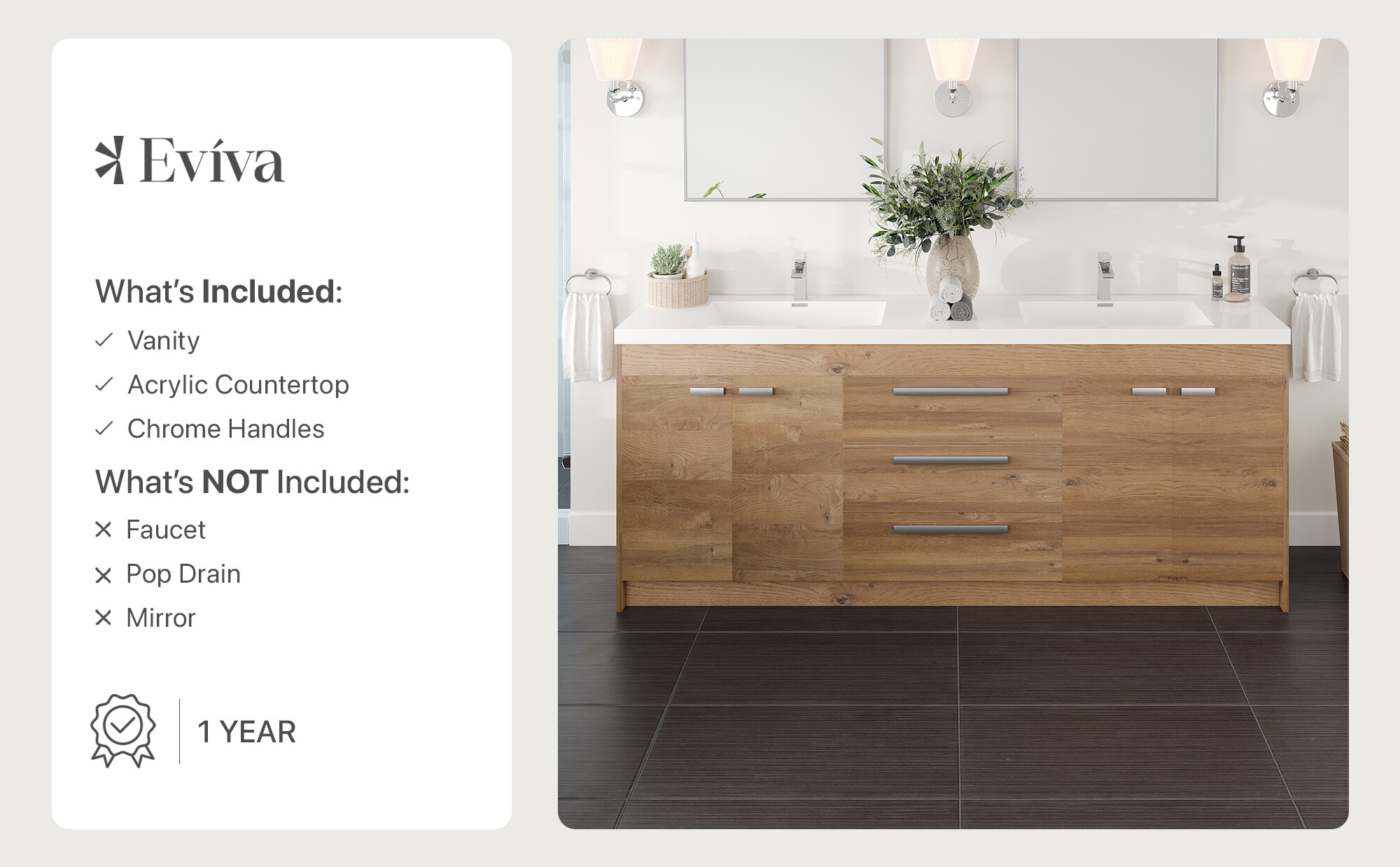 Eviva EVVN1900-8-84NOK Bath-Vanity-Combo - View #8