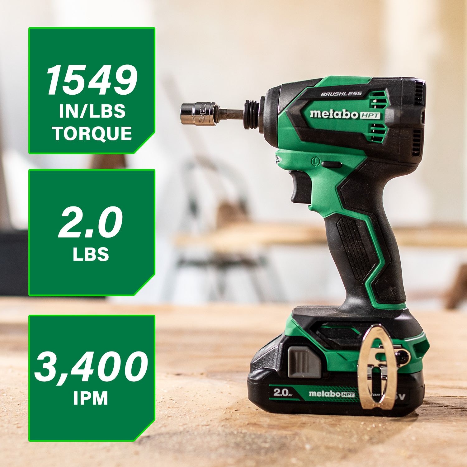 Metabo HPT WH18DEXM Cordless-Impact-Drivers - View #2